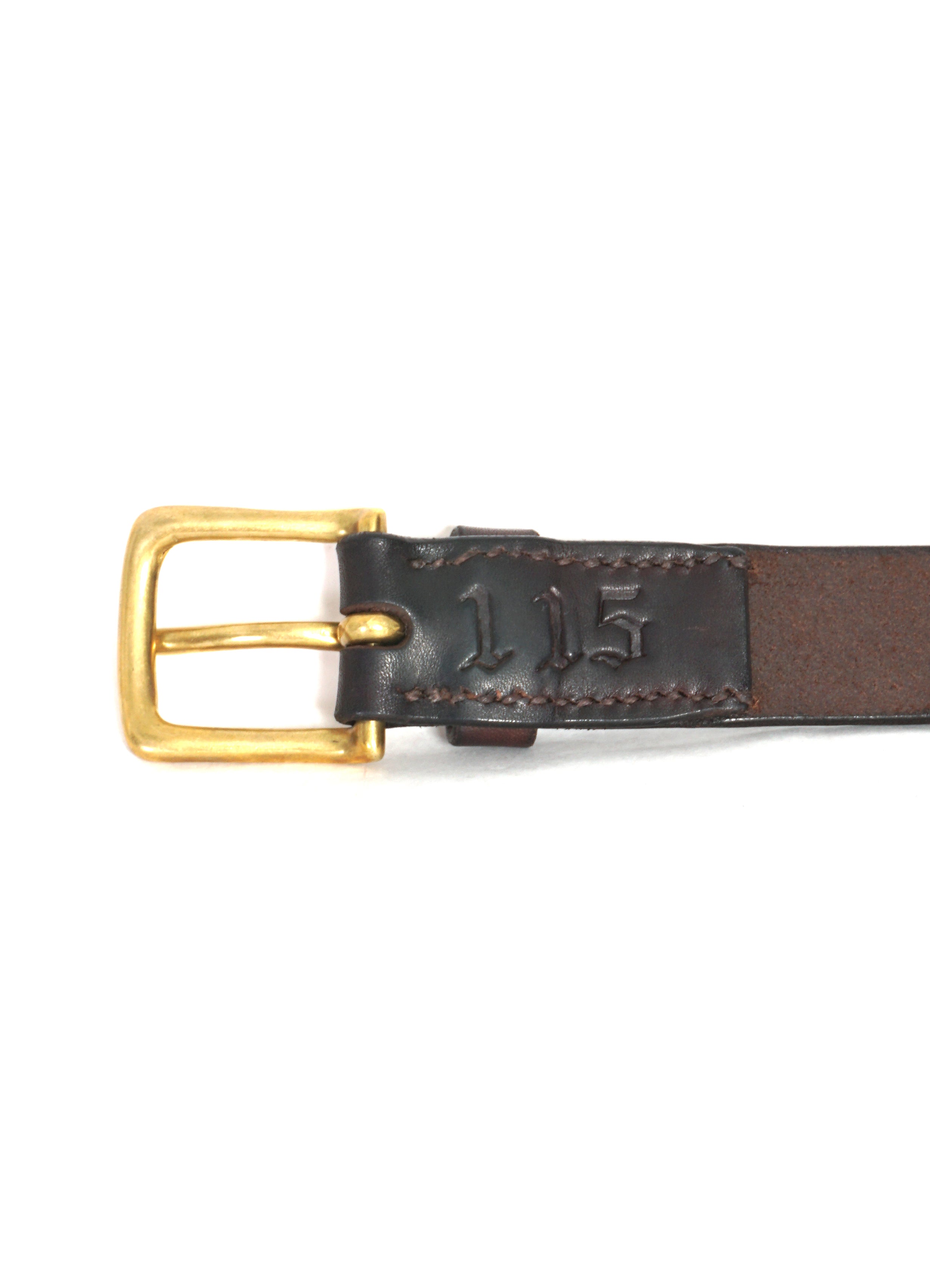 THE JENS BELT | Handmade Leather Belt | Brown/Brass | HANSEN Garments