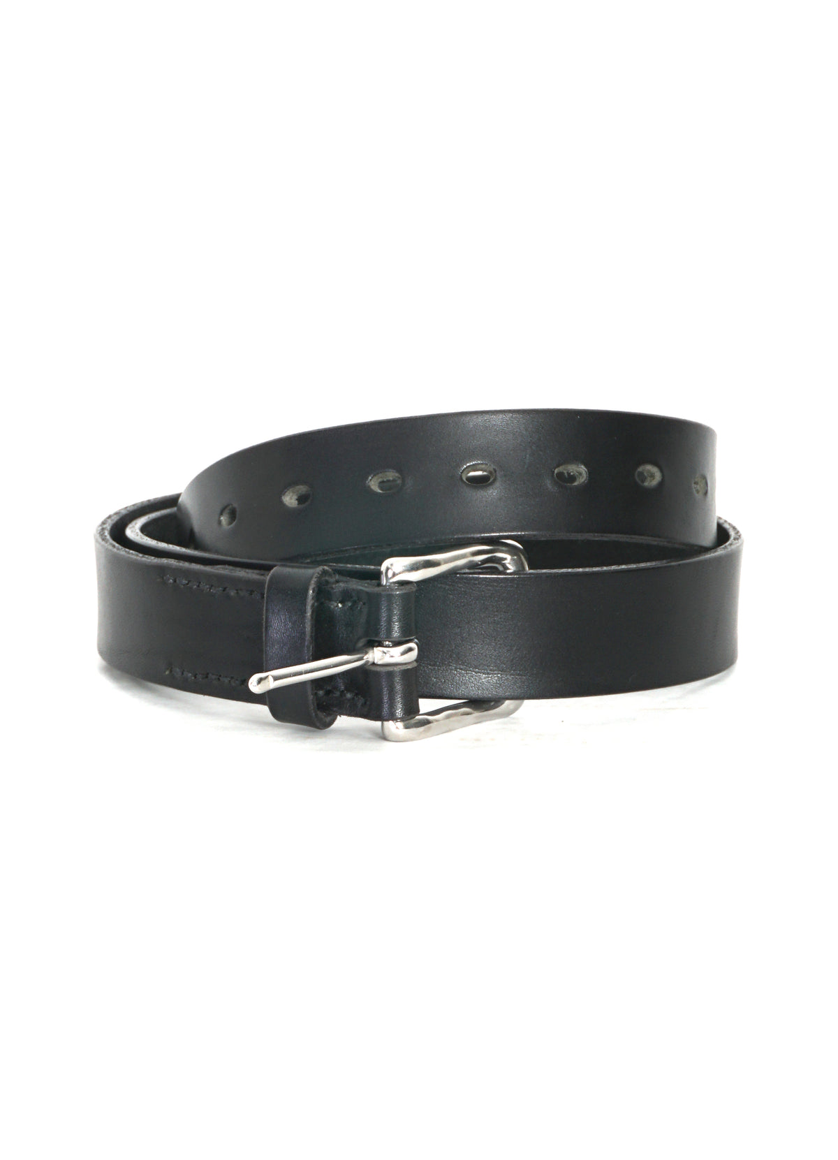 THE JENS BELT | Handmade Leather Belt | Black/Chrome – HANSEN Garments