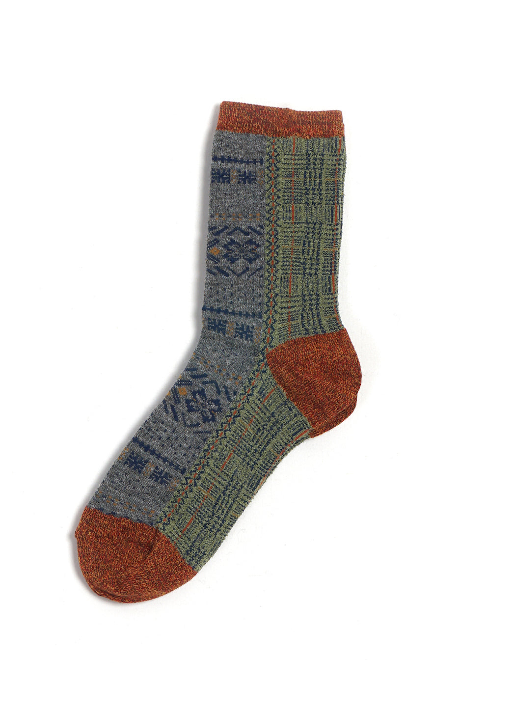 FAIR ISLE | 144 Yarns 1Tone Socks | Gray