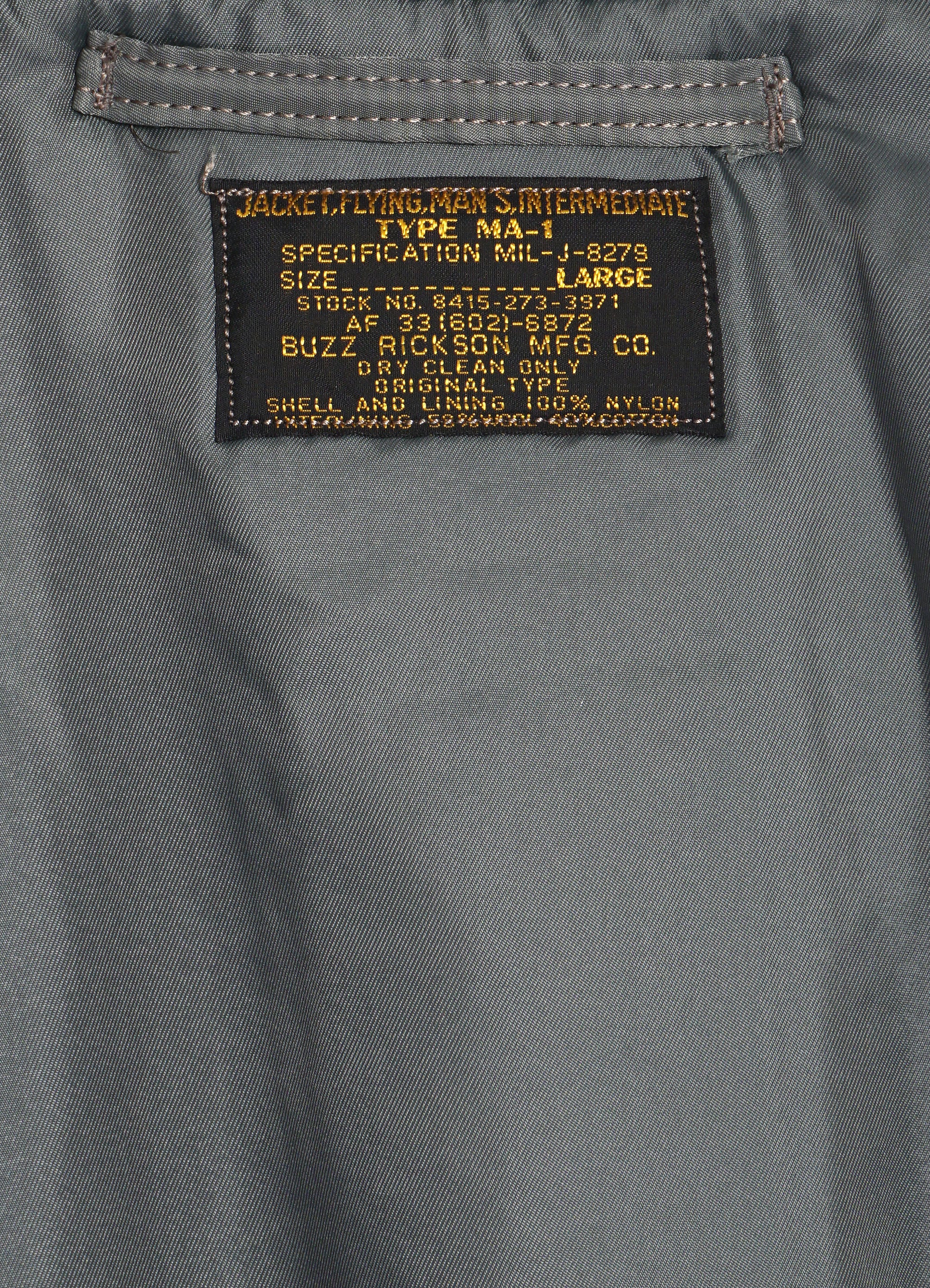 MA-1 SLENDER JACKET | Sage Green