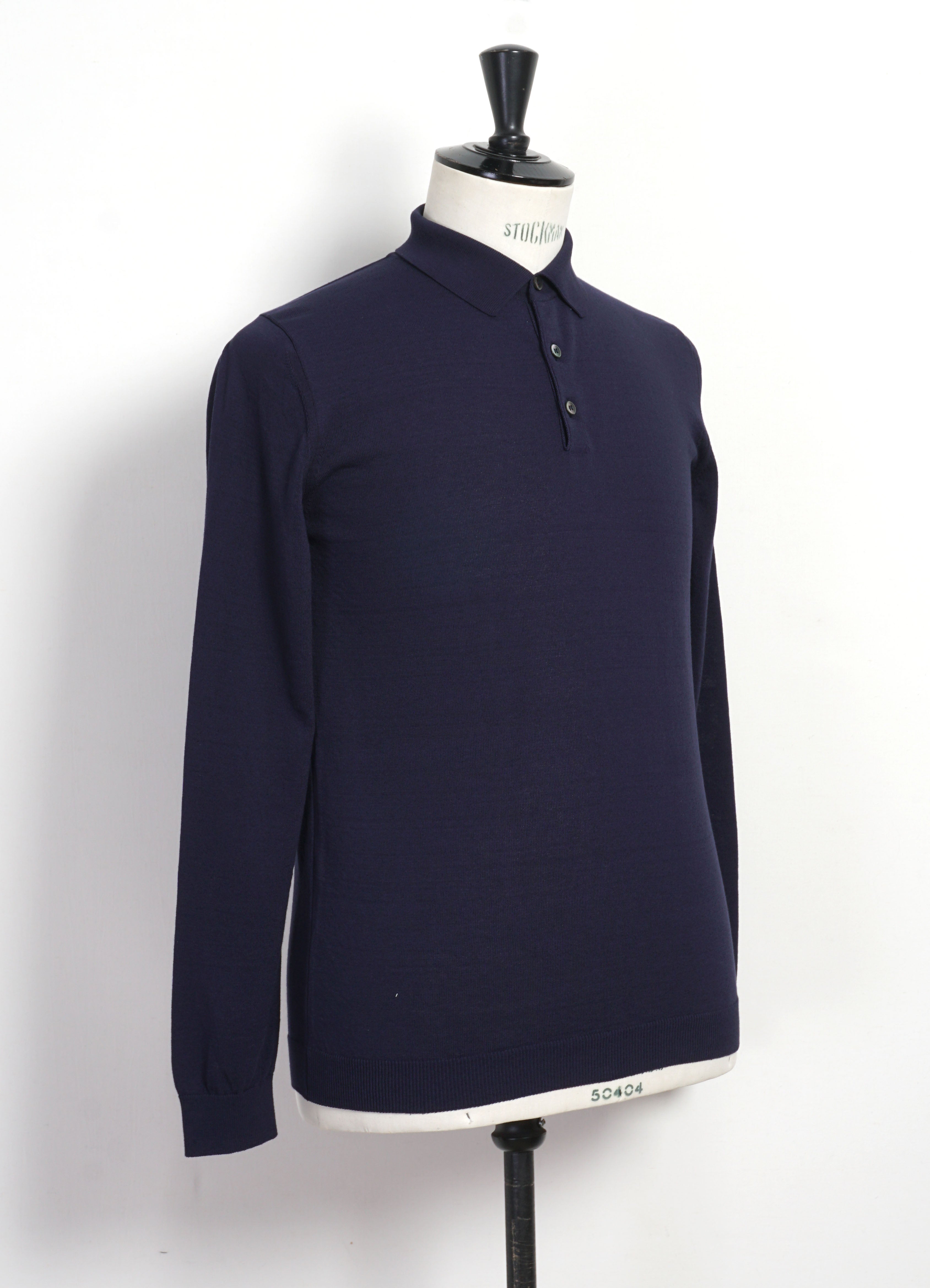 IC8 | Ice Cotton Poloneck Long Sleeve | Navy