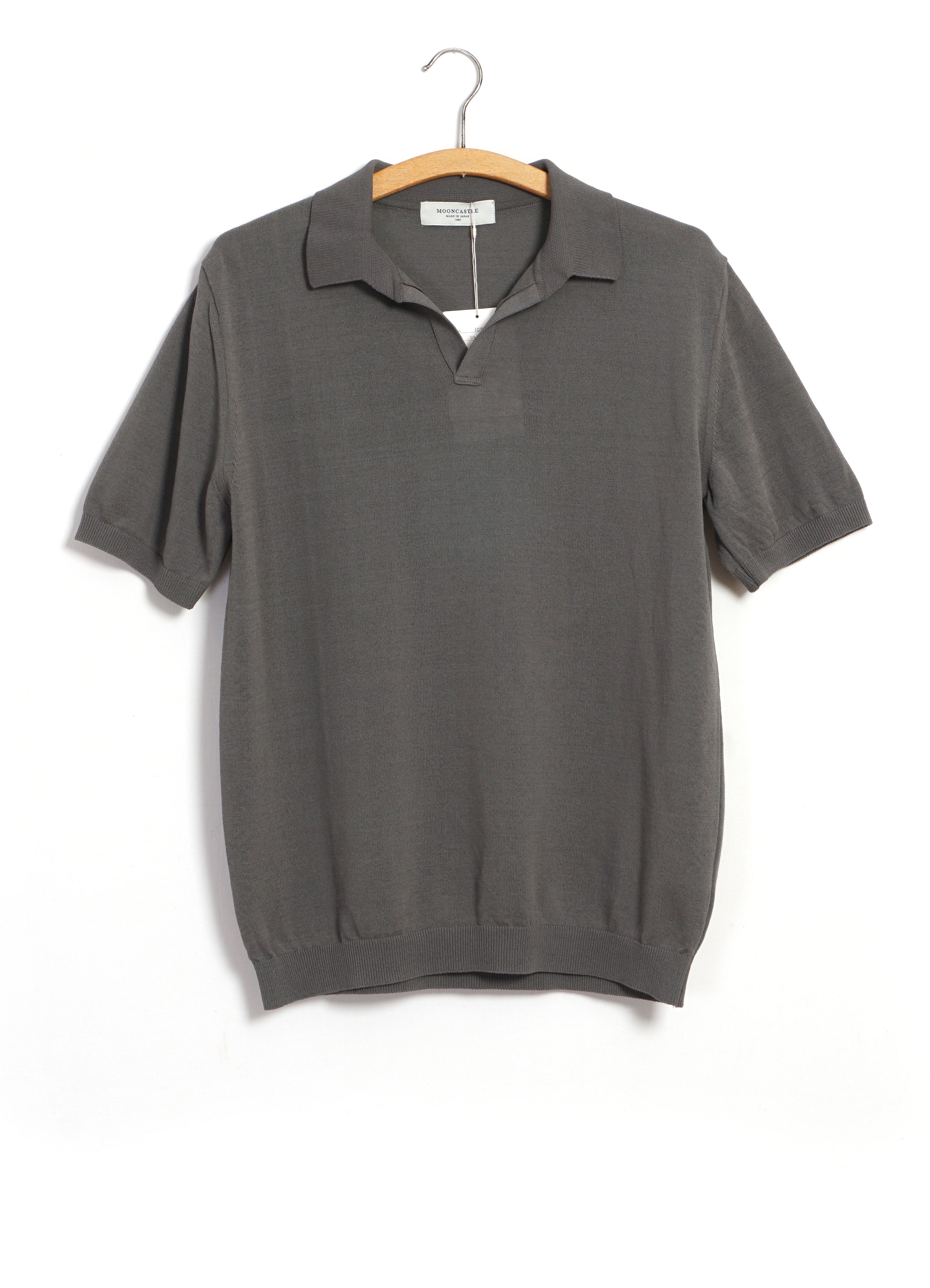 IC5 | Ice Cotton Skipper Poloneck | Charcoal – HANSEN Garments