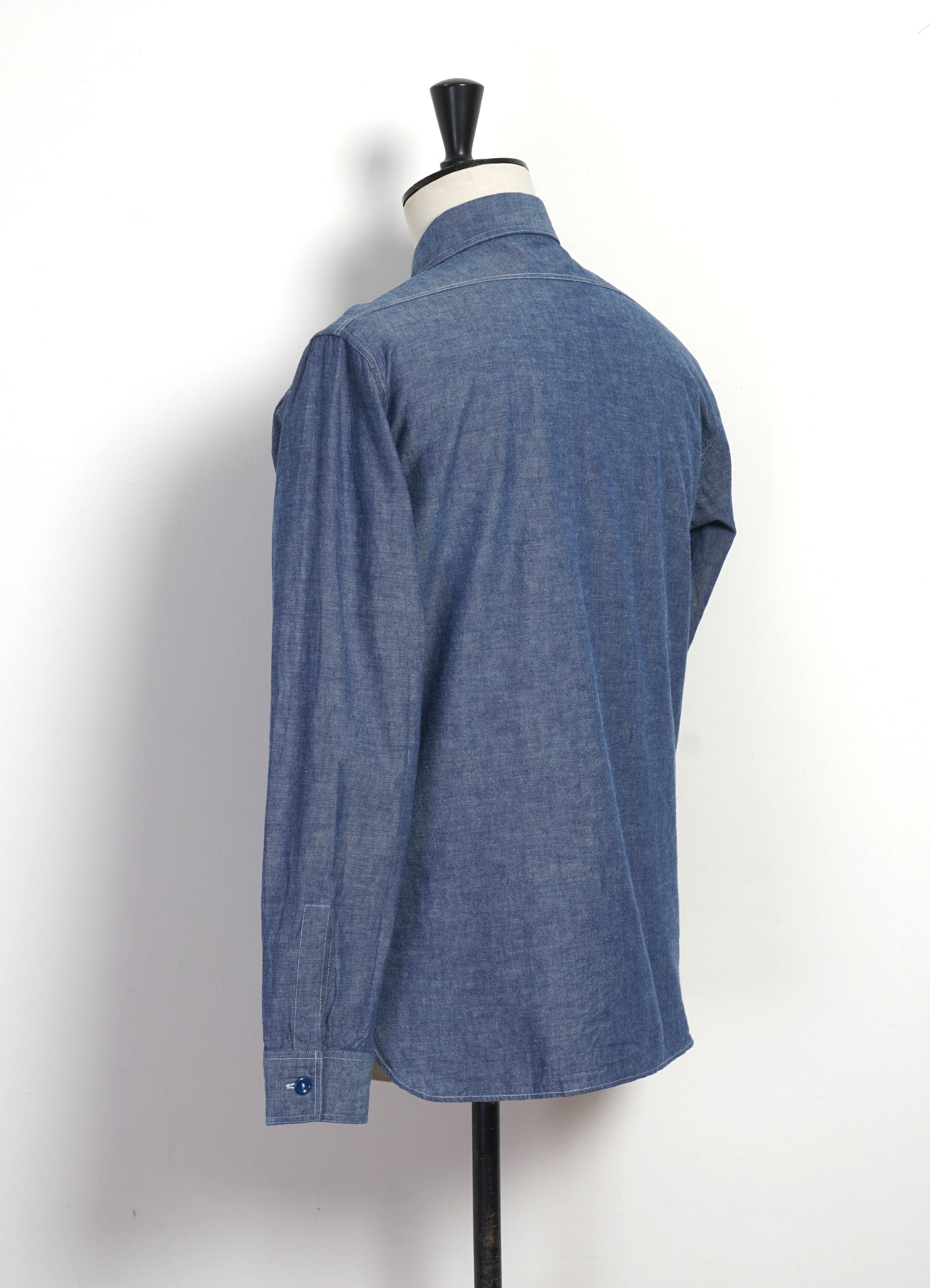 CHAMBRAY WORK SHIRT | Blue