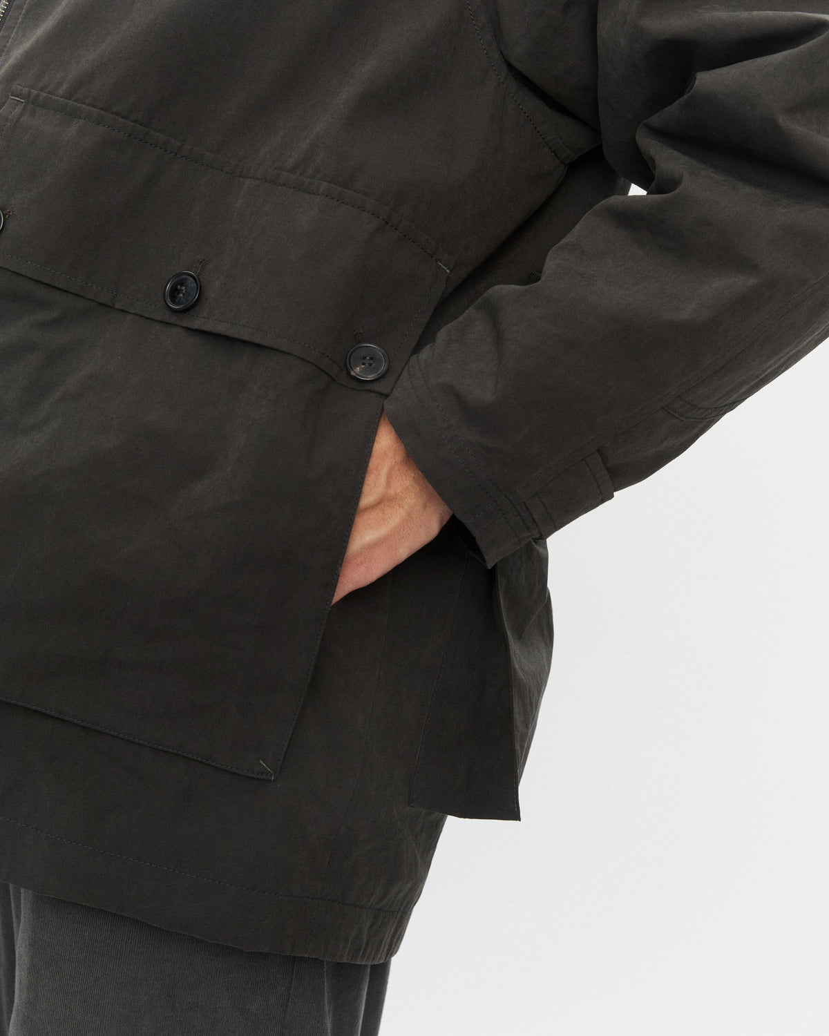 DEREK 32-78-7 | Oversized Field Jacket | Dark Grey