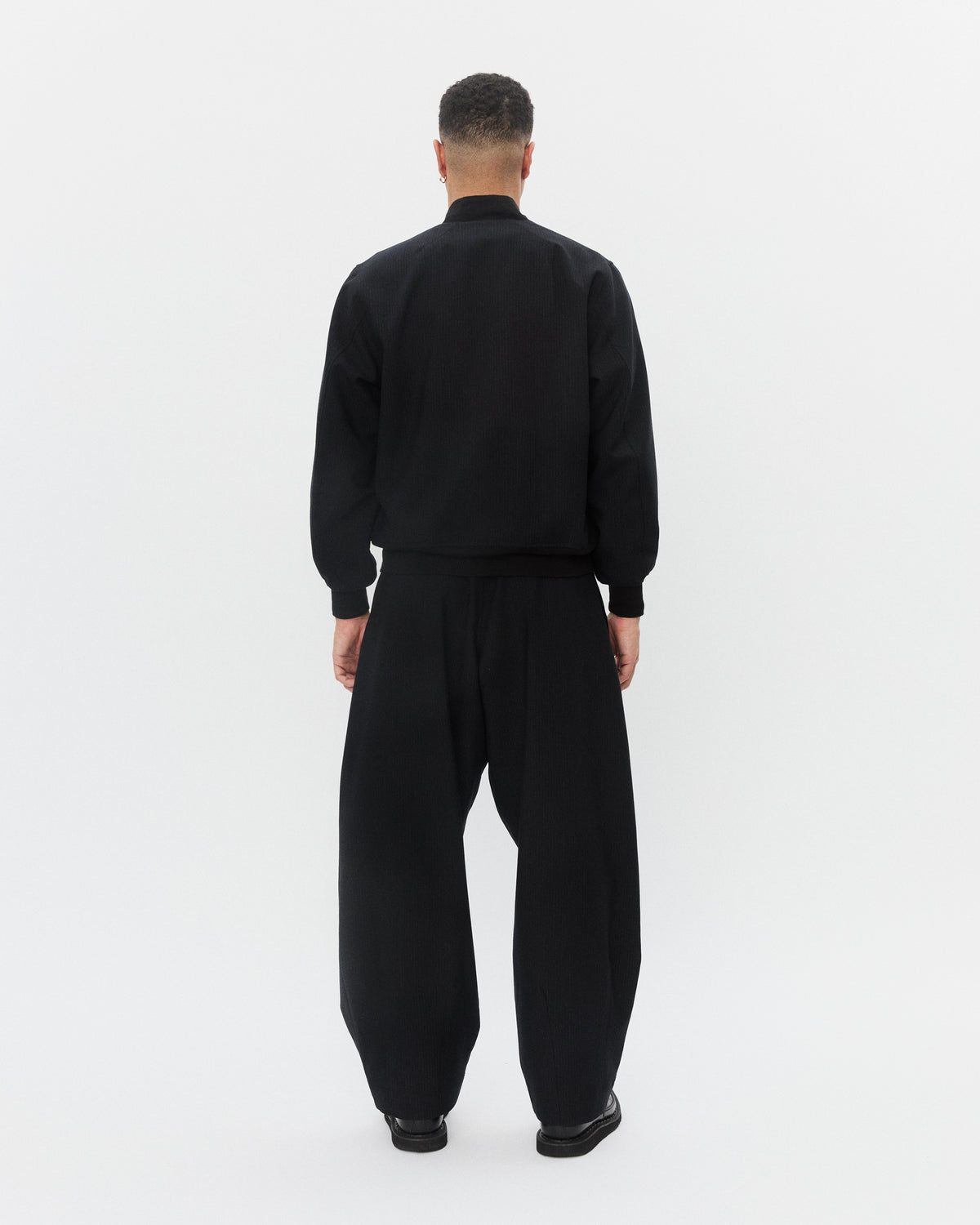 MAX 32-65-2 | Loose Fit Bomber Jacket | Wool Pin Black