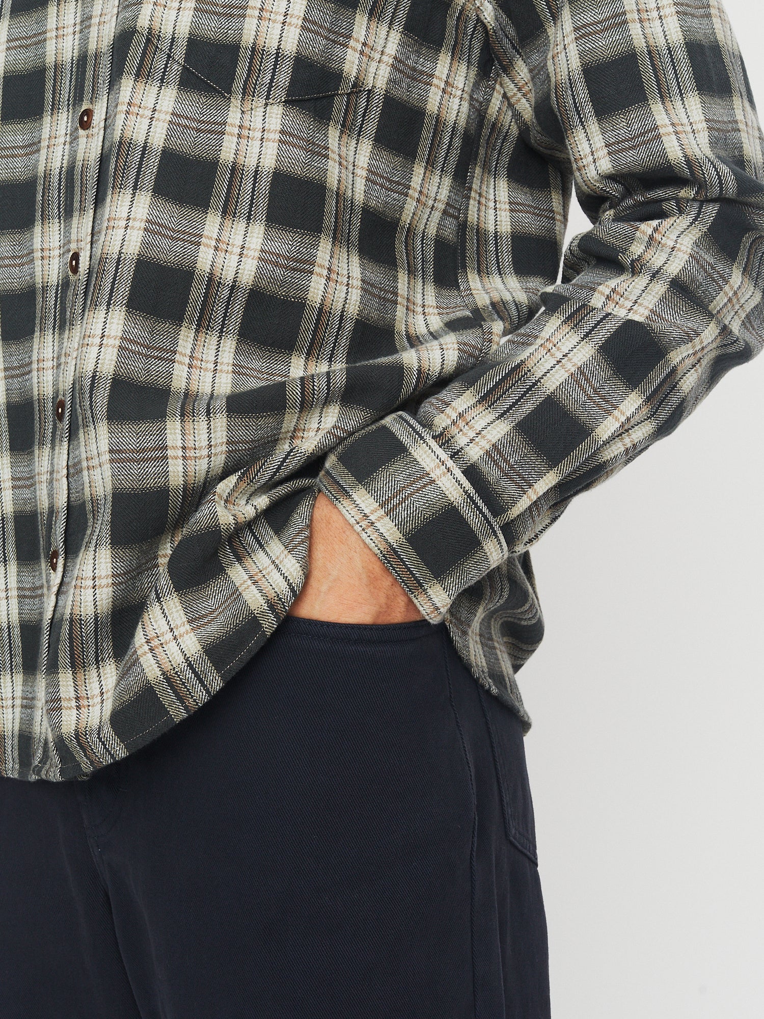 RAYMOND 30-22-2 | Loose Cut Shirt | Black Checks