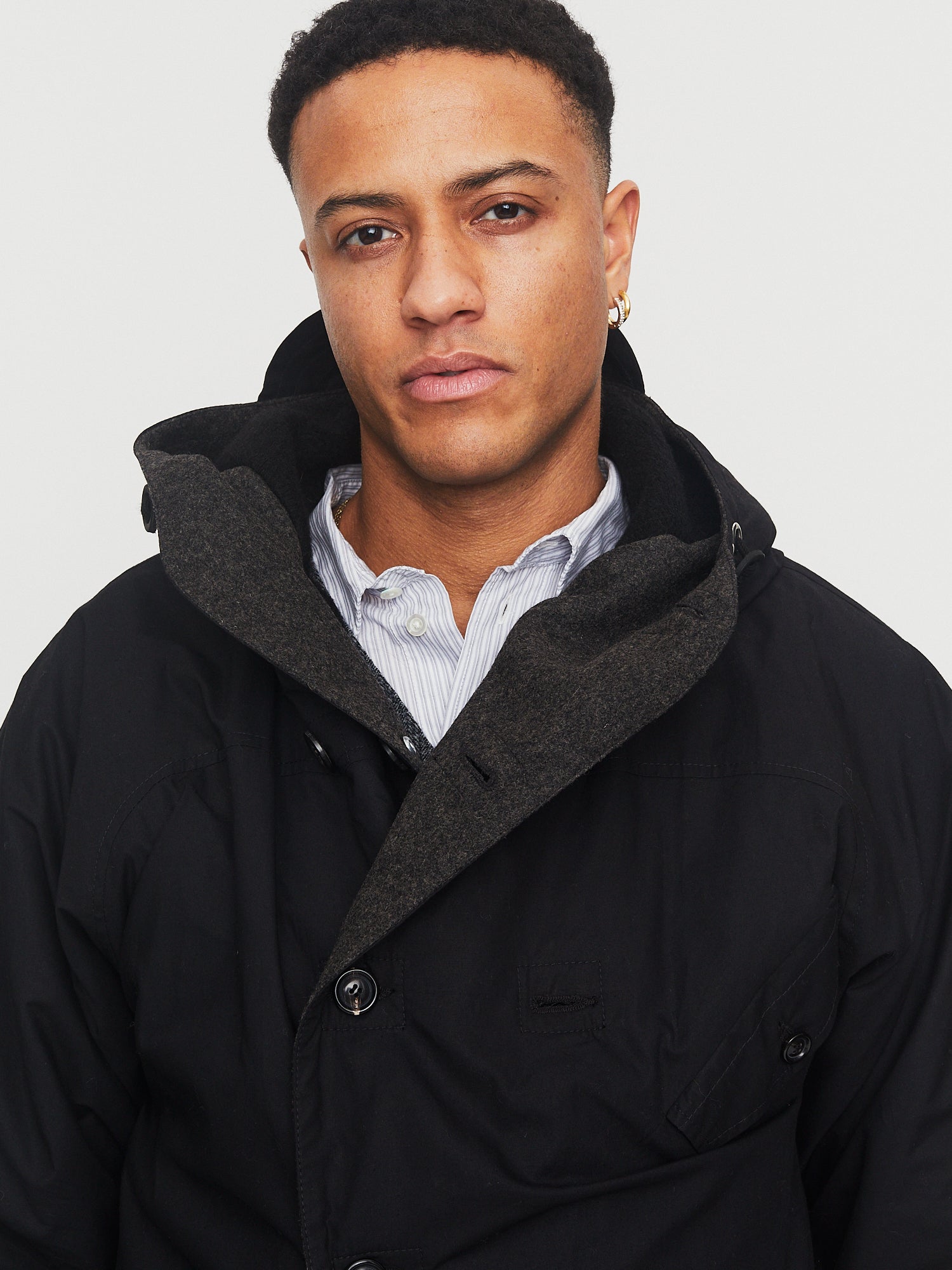 STORM 30-70-2 | Waxed Hooded Parka | Nero