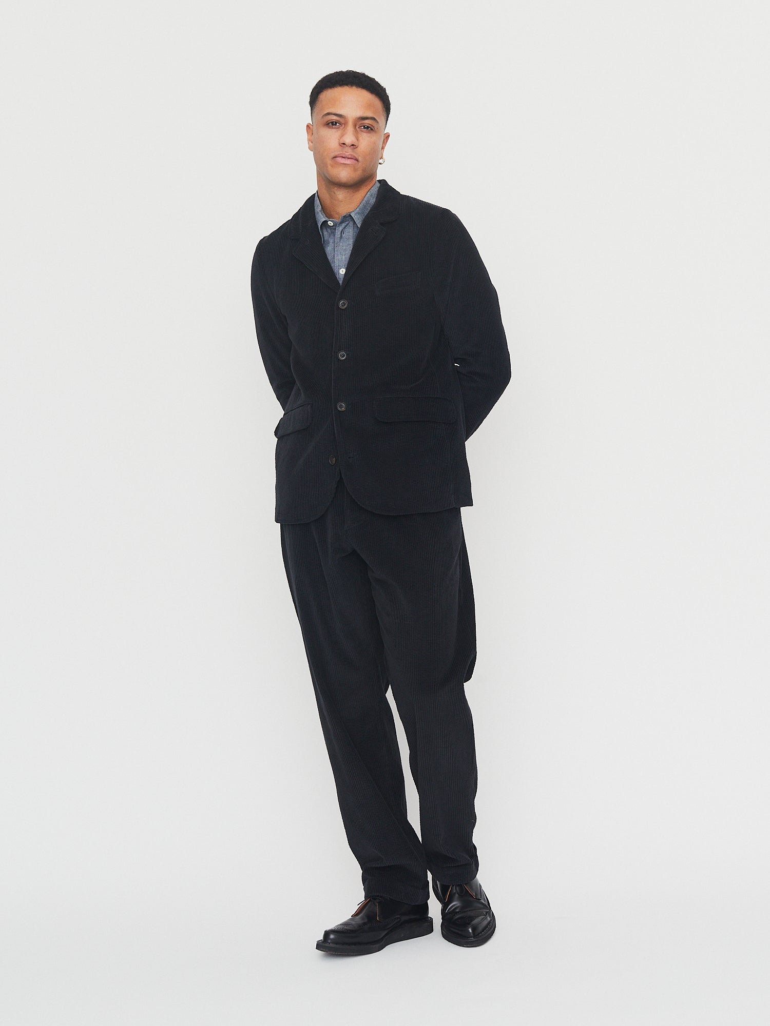 VINCENT 30-35-2 | Classic Four Button Blazer | Dusty Black