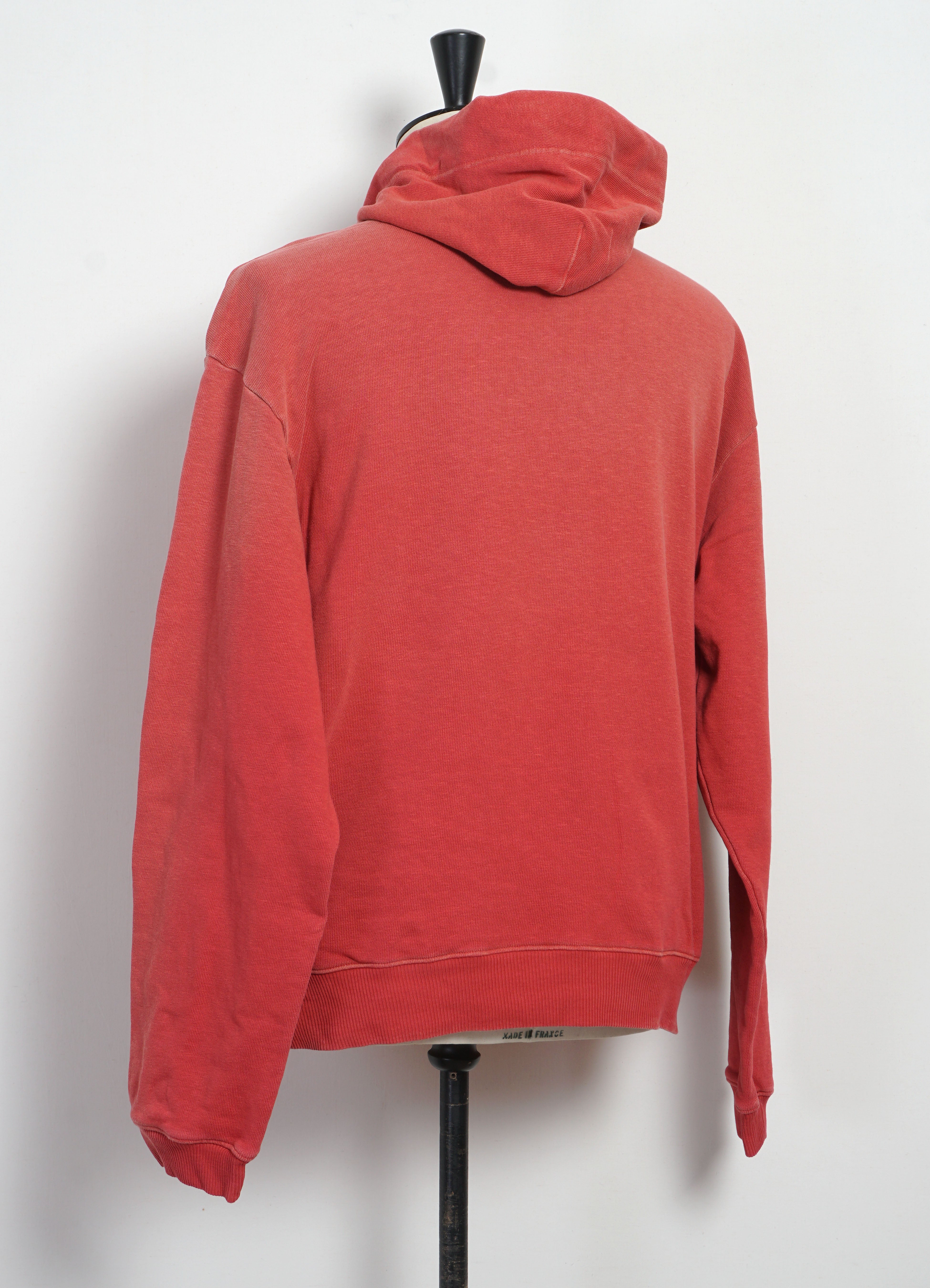 SWT | Knit Feather Cord Hoodie | Red