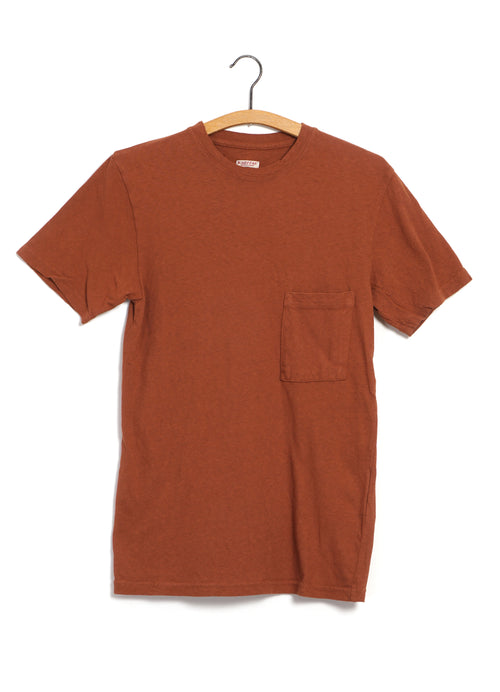 GAUZE JERSEY | Short Sleeve Pocket T | Brown