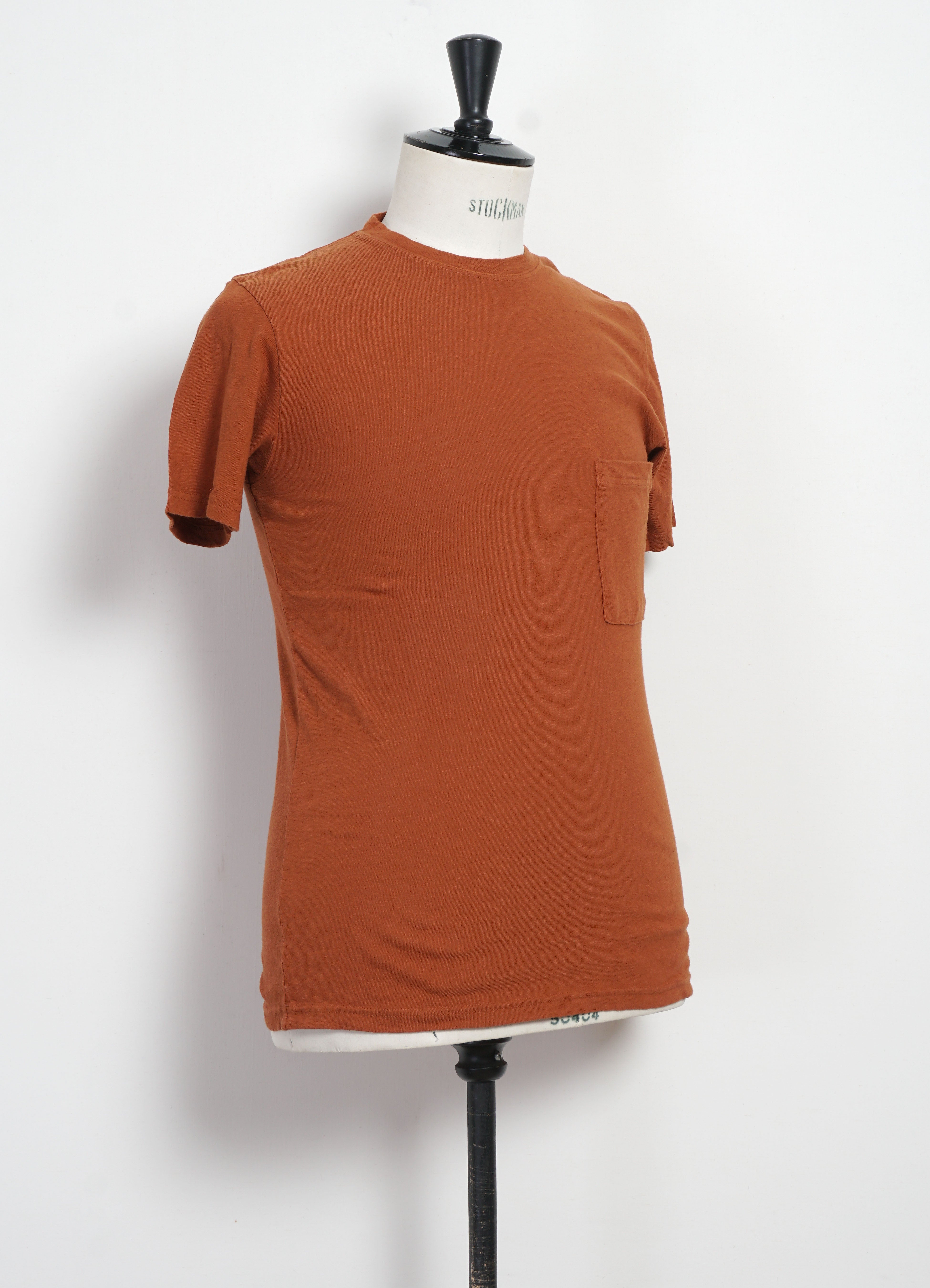 GAUZE JERSEY | Short Sleeve Pocket T | Brown