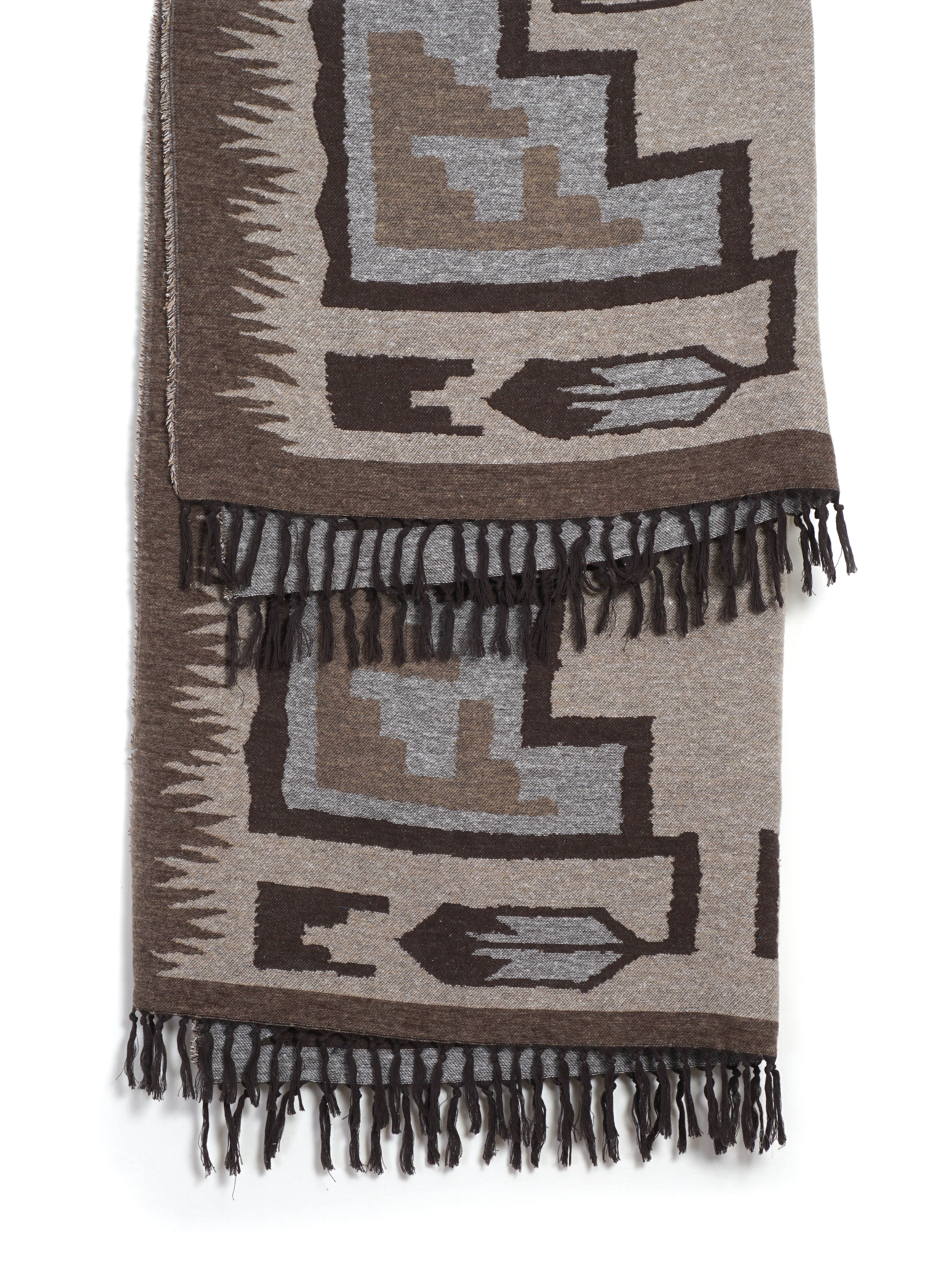 KAPITAL SPEAKEASY | Blanket | Brown/Beige