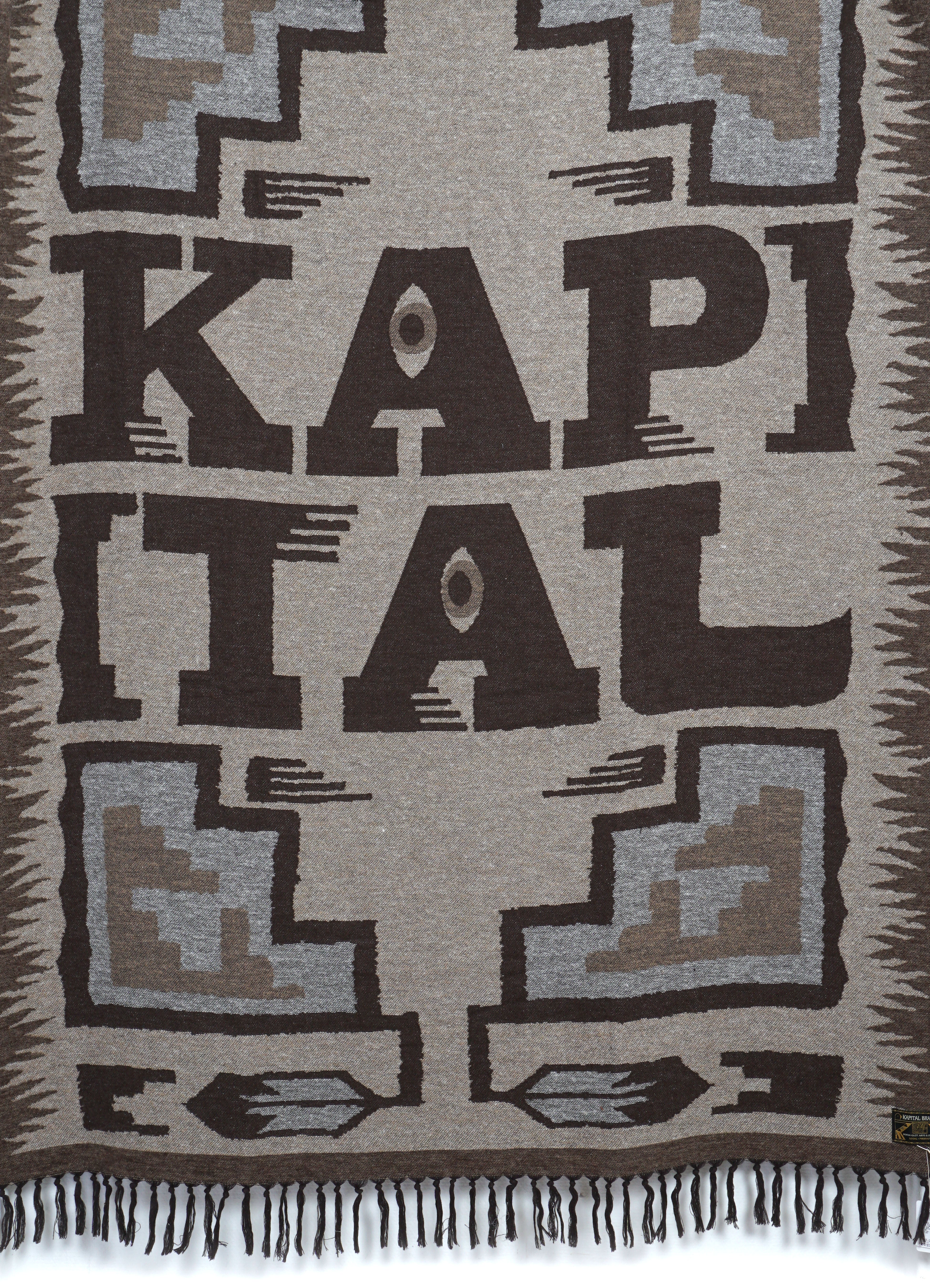 KAPITAL SPEAKEASY | Blanket | Brown/Beige