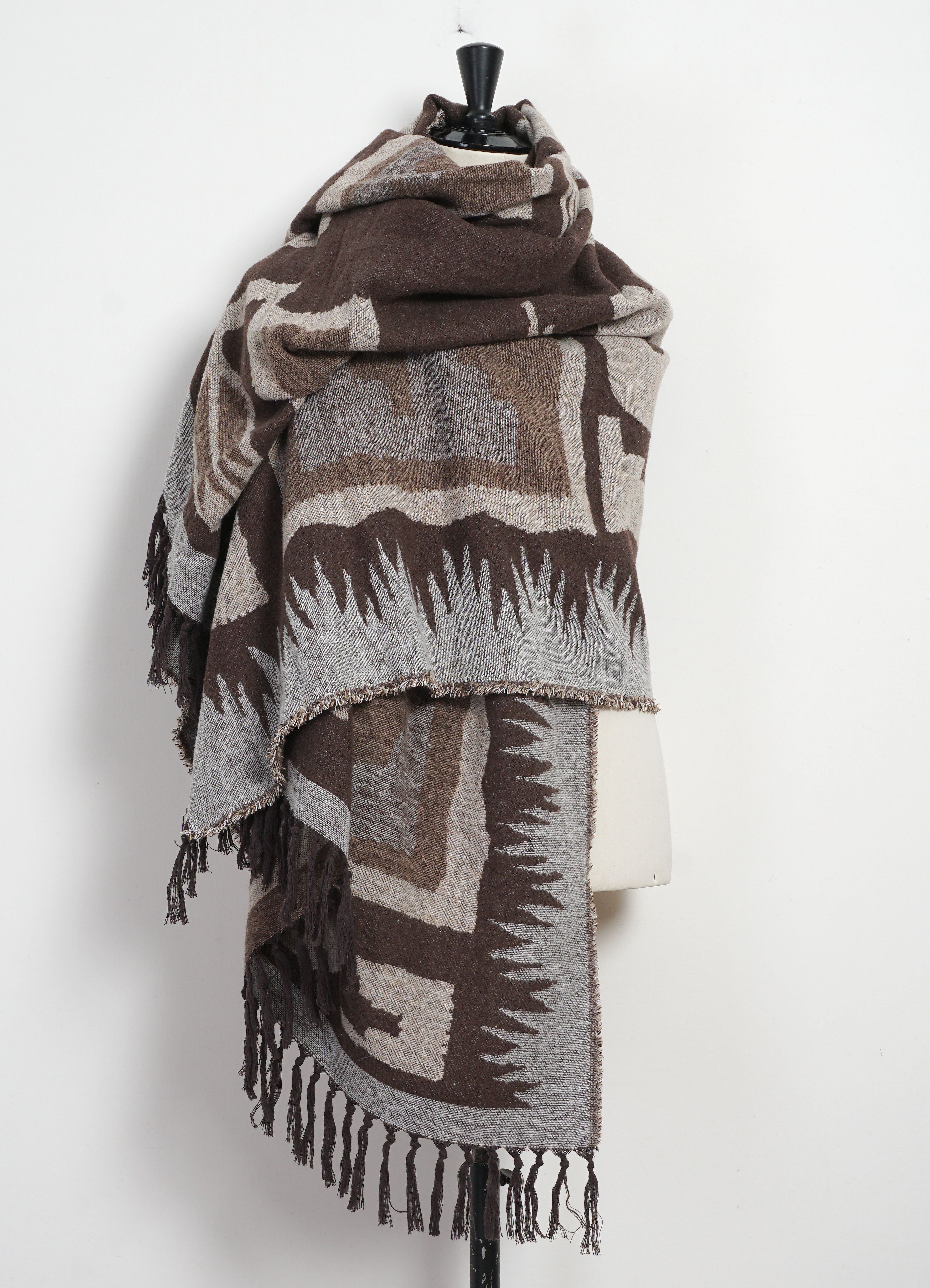 KAPITAL SPEAKEASY | Blanket | Brown/Beige