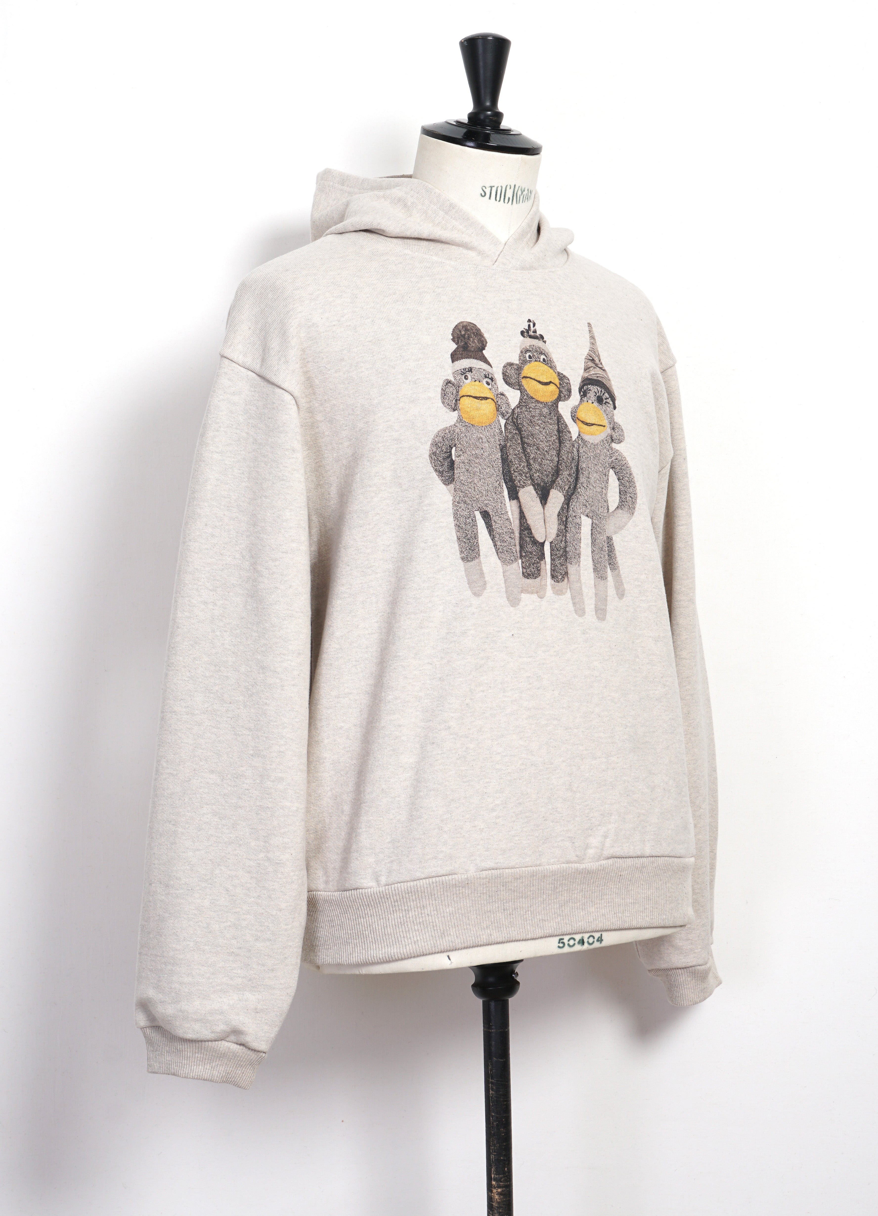 MONKEY AMIGOS | Top Fleece Hoodie | Ecru