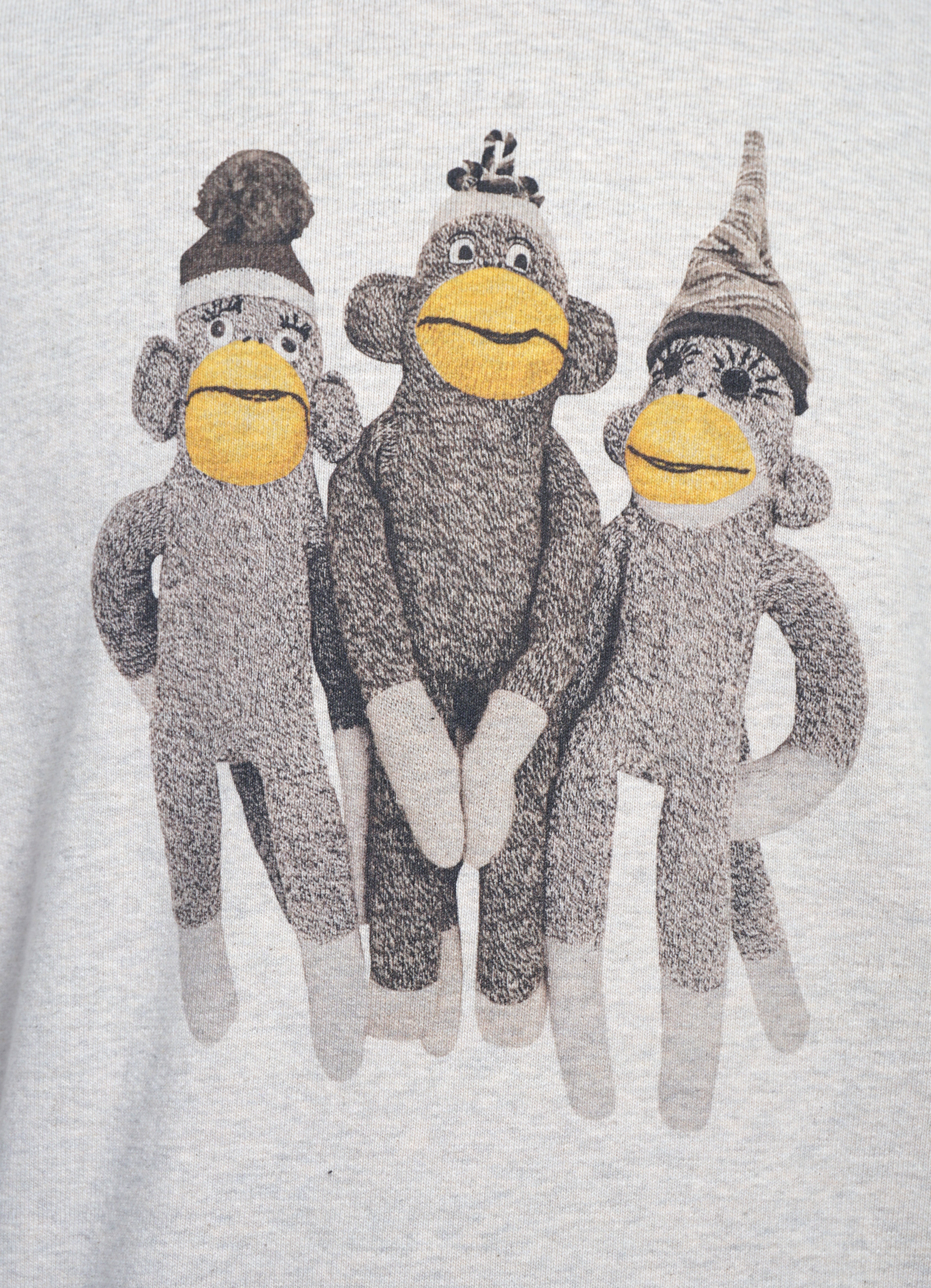 MONKEY AMIGOS | Top Fleece Hoodie | Ecru