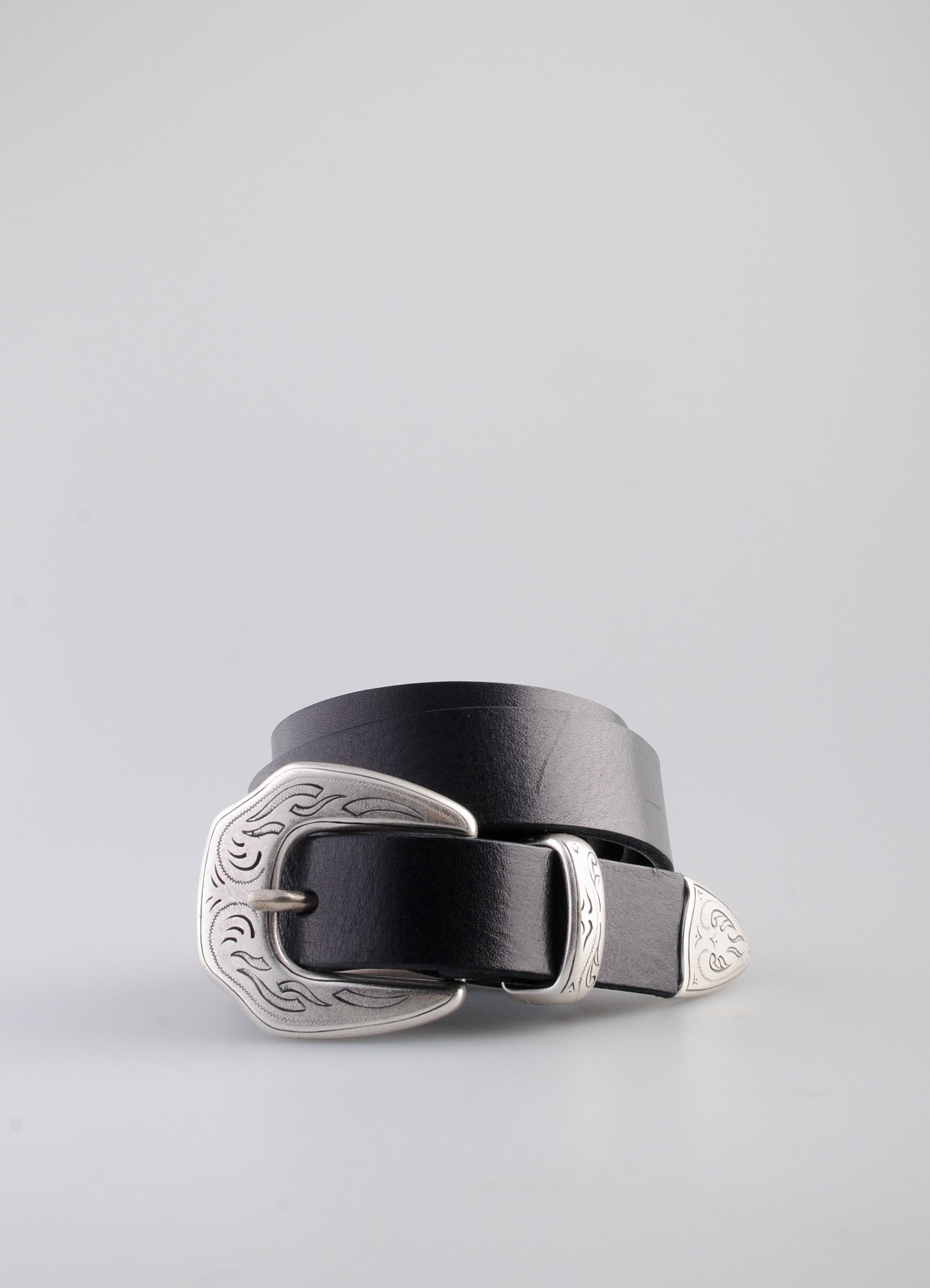 M2438 | Western Leather Belt | Black