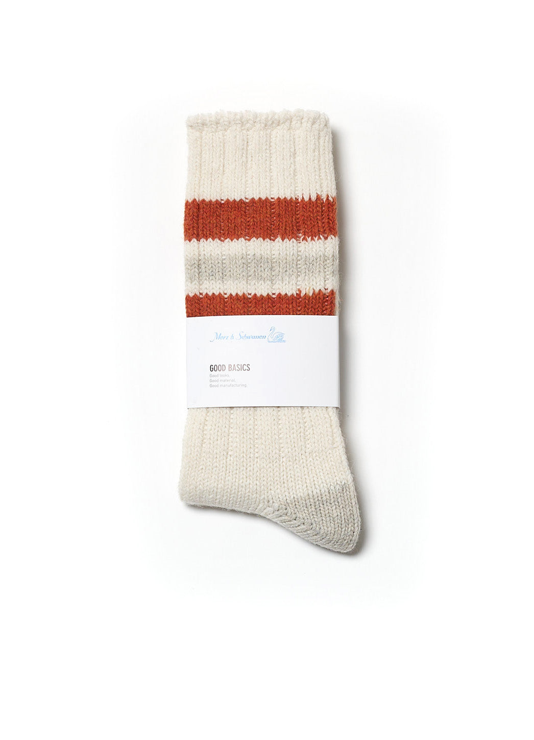 GOOD BASICS | Recycled Wool Socks | Nature/Amber