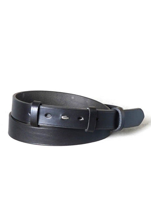 ARCHITECT | Steel Hook Leather Belt | Black/Palladium