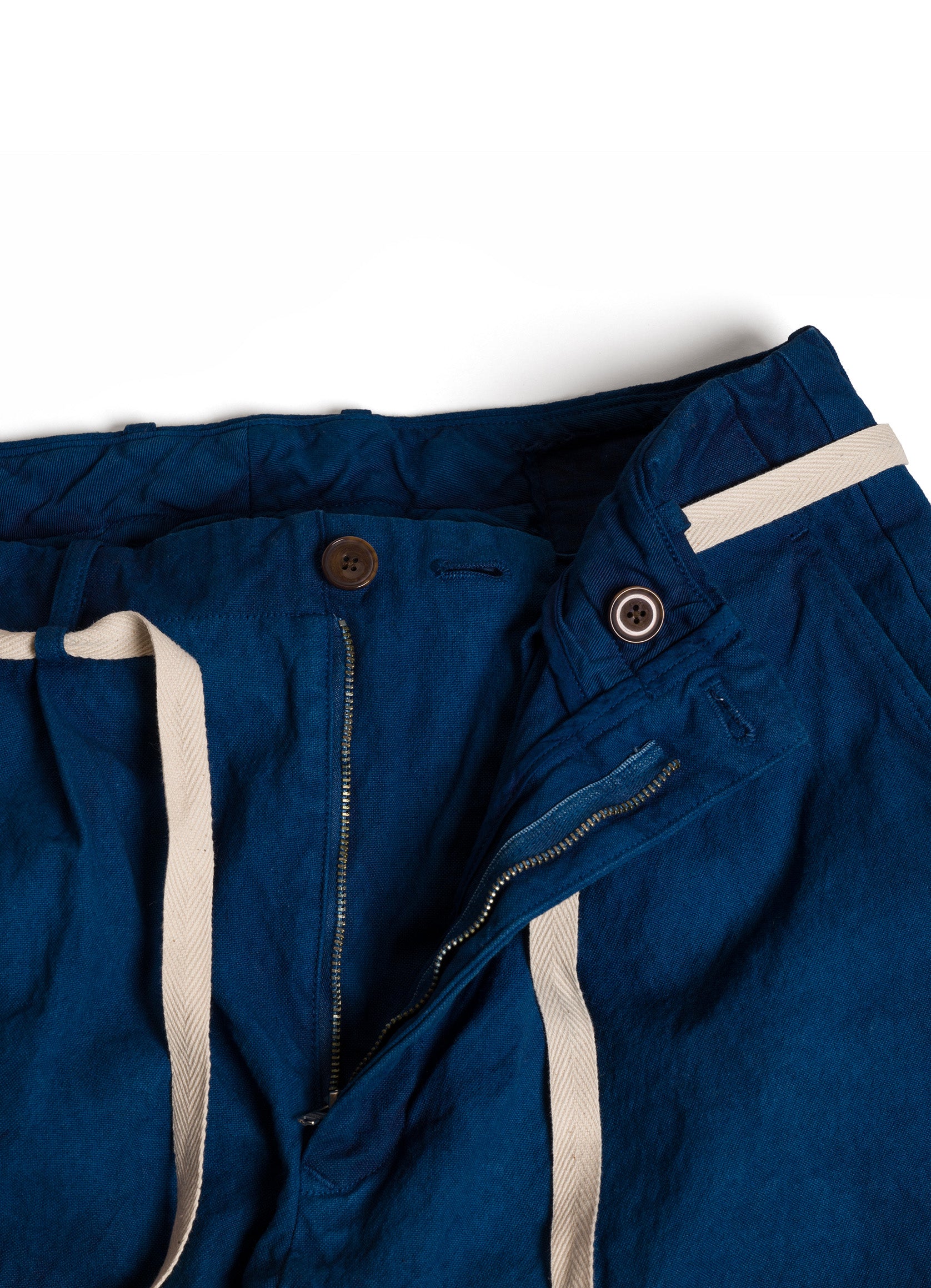 10oz Canvas Tapered 2Tuck Pants | Natural Indigo