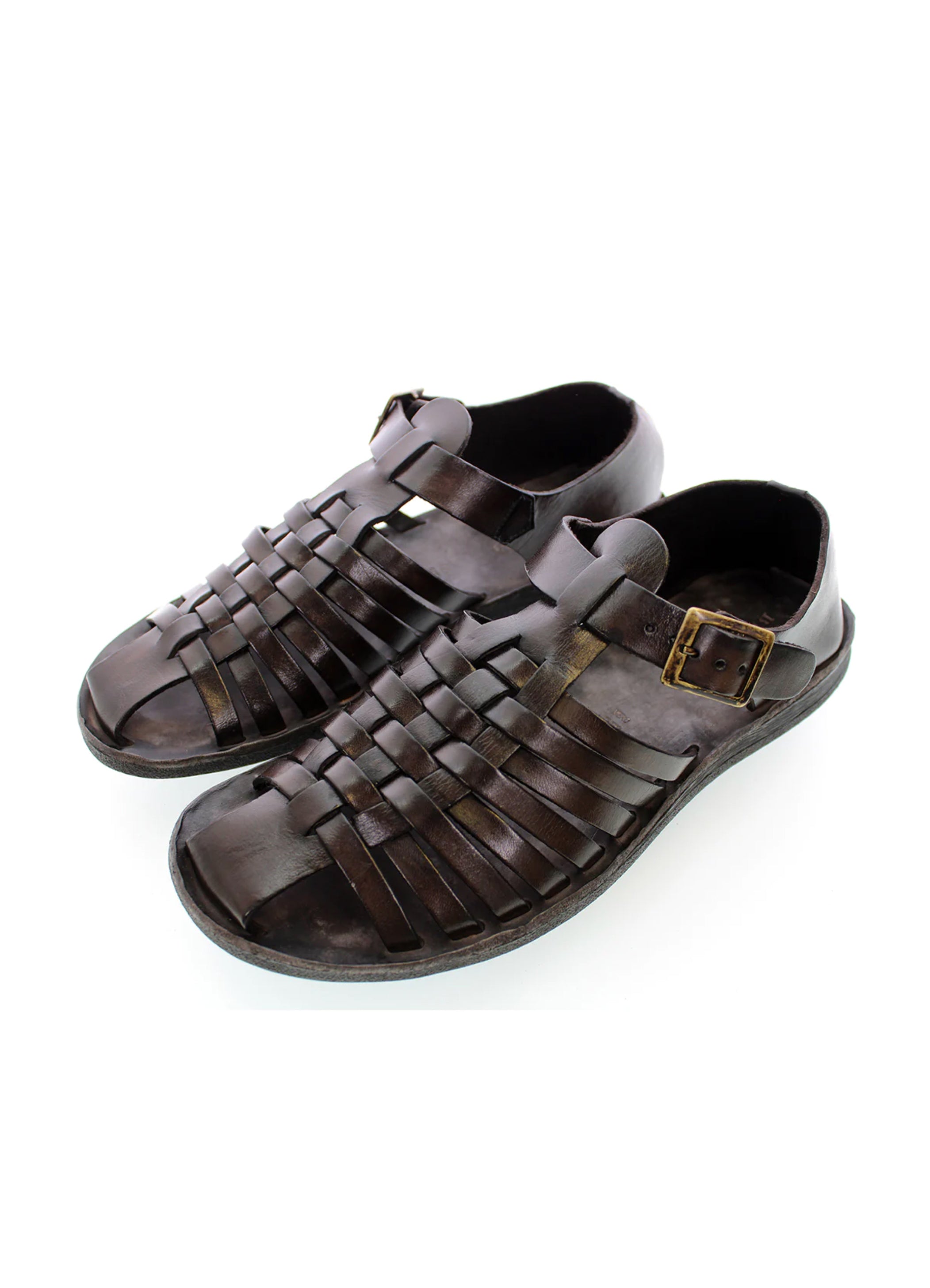ARES | Vegetable Tanned Leather Sandal | Brown