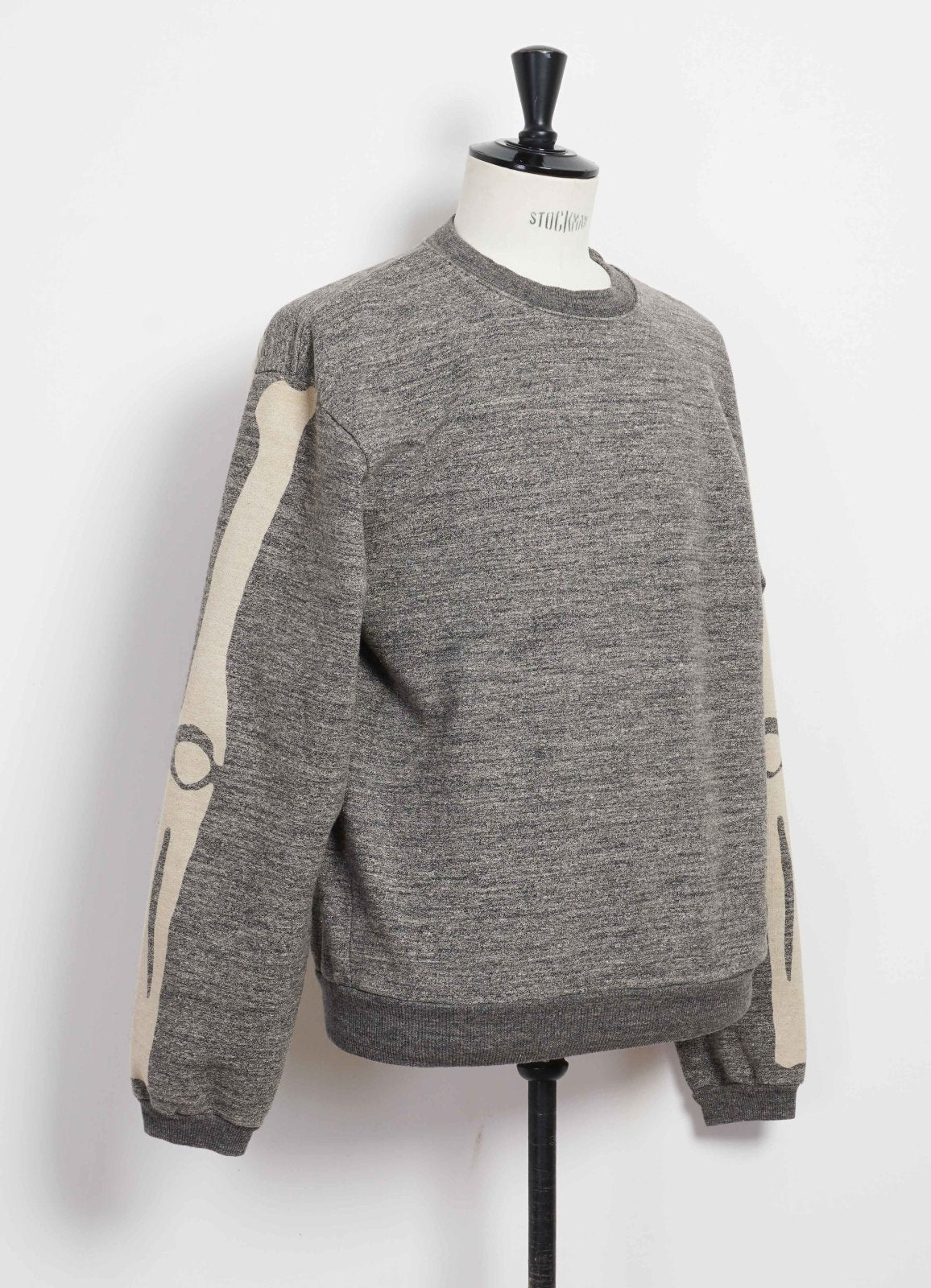 BIG CREW BONE | Oversized Gandrelle Fleece Sweater | Charcoal