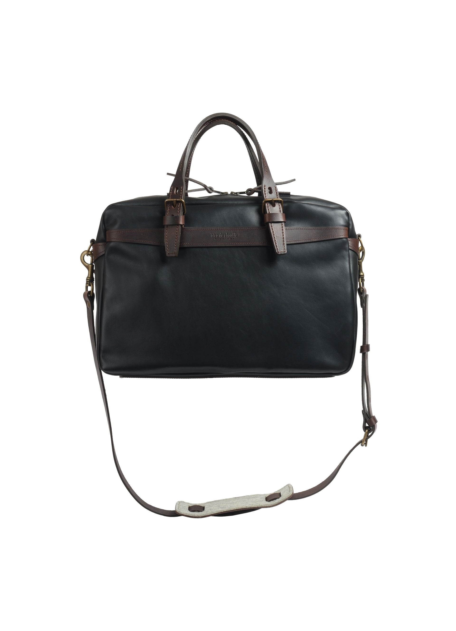Ledger Liscio Business Bag - Black - interior view
