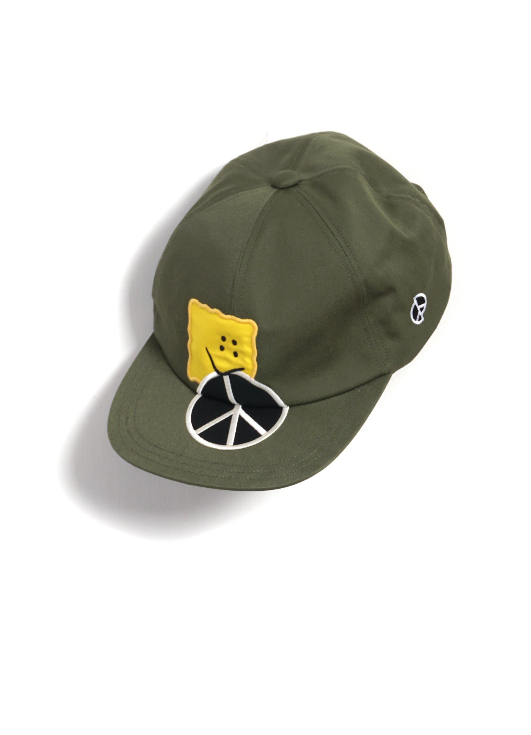 PECKISH PEACE | Embroidered Chino Baseball Cap | Khaki