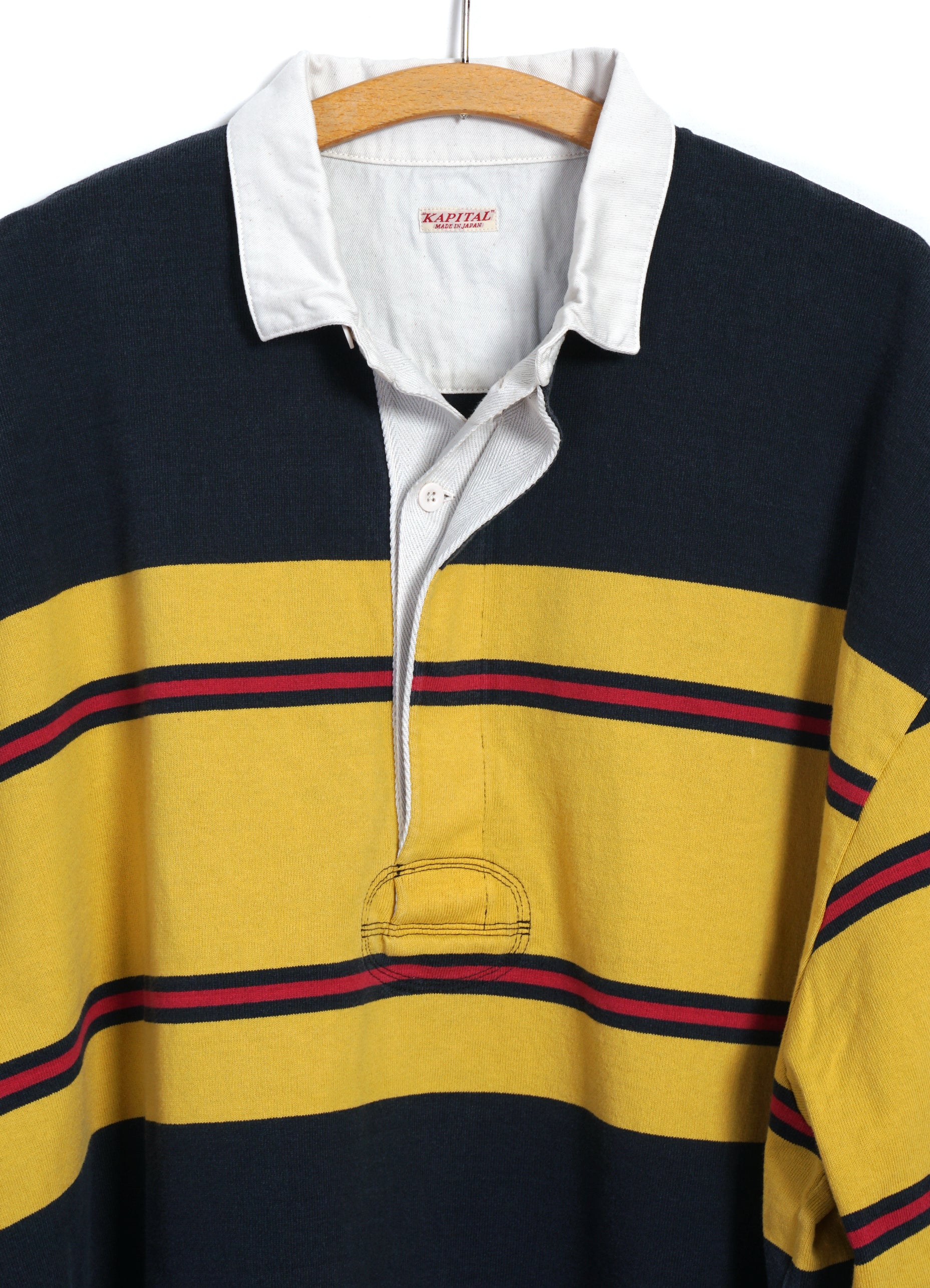 JAIL STRIPE | Big Rugby Shirt | Black