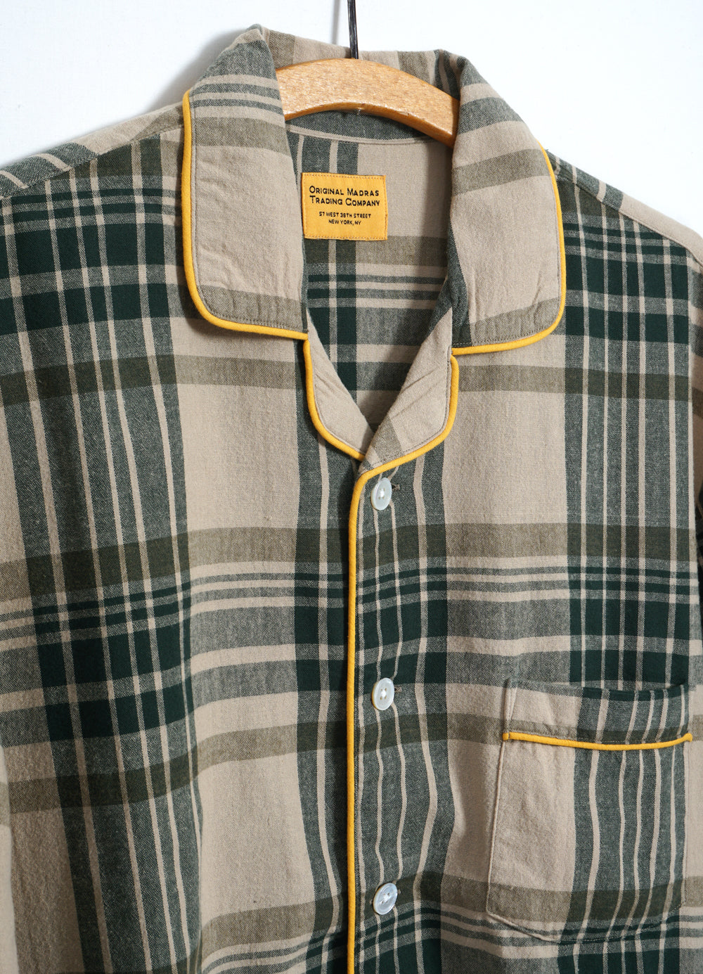 PAJAMA SUIT | Winter Madras Weave | Green Checks | HANSEN Garments