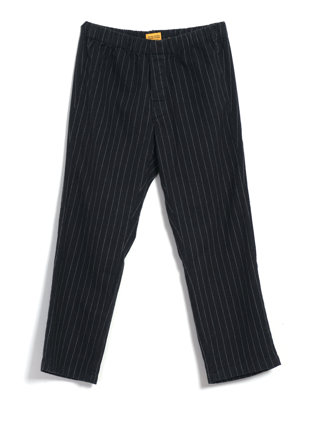 PAJAMA SUIT | Two Ply Oxford Weave | Black Pinstripe