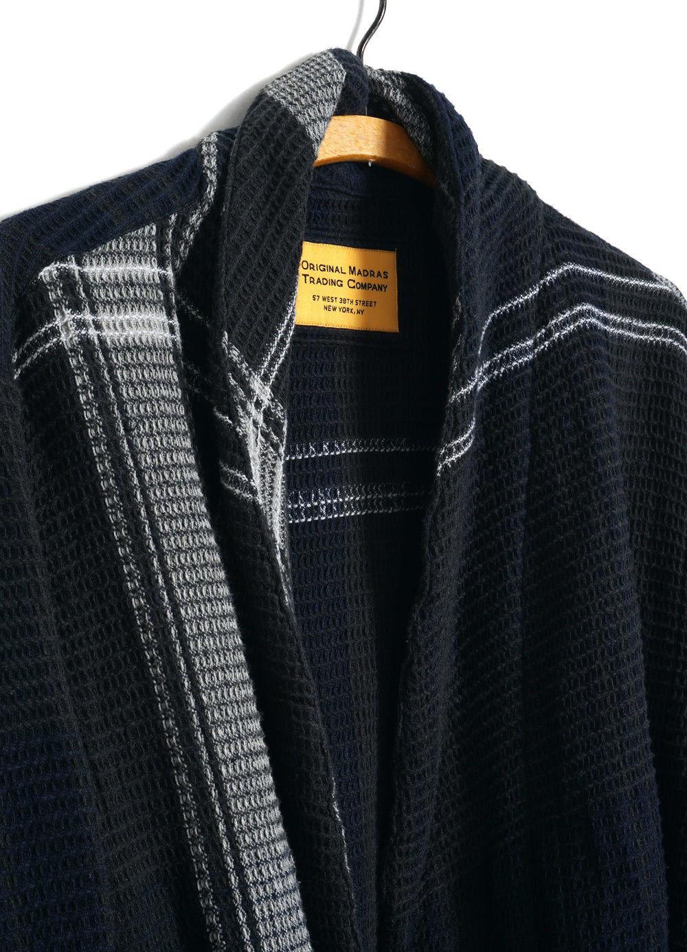 Manaweave Robe ROBE | Honeycomb Weave | Black/Navy/White | HANSEN Garments