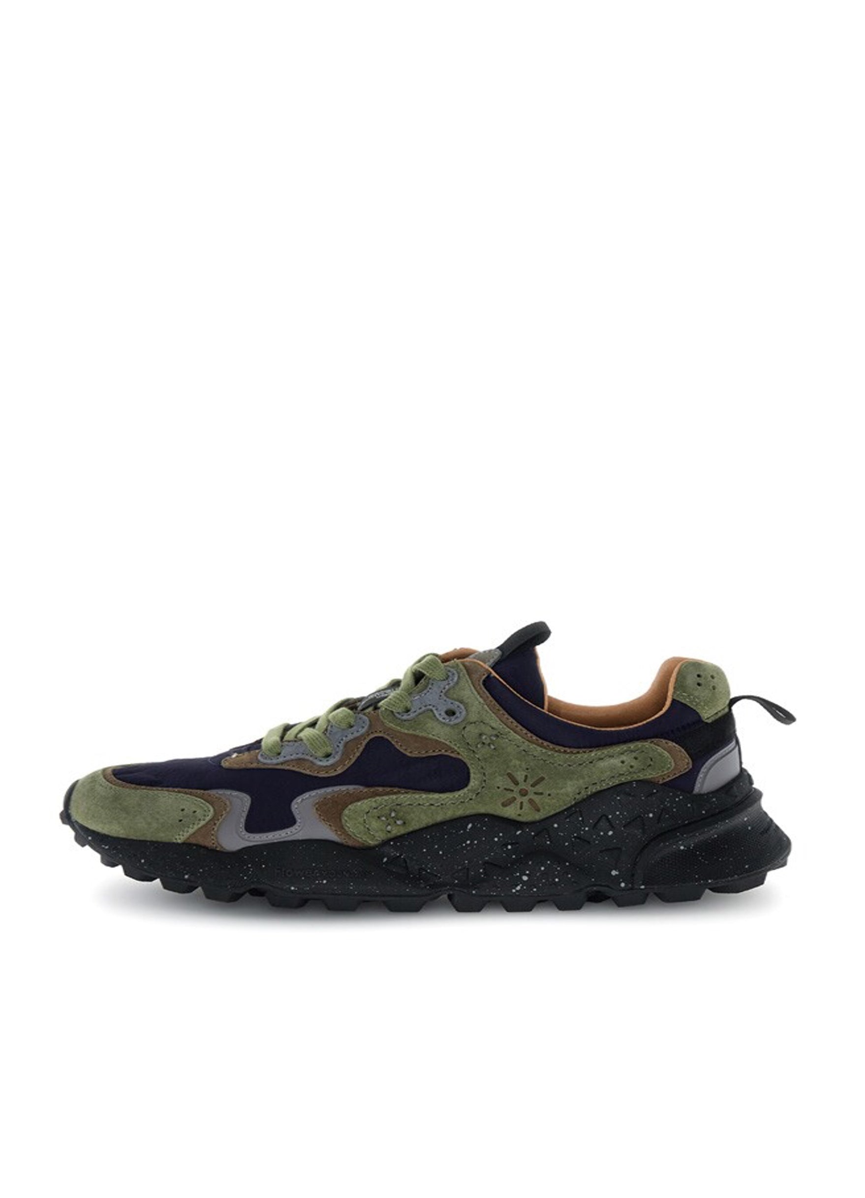 RULIS | Suede & Nylon Sneaker | Brown/Black/Grey