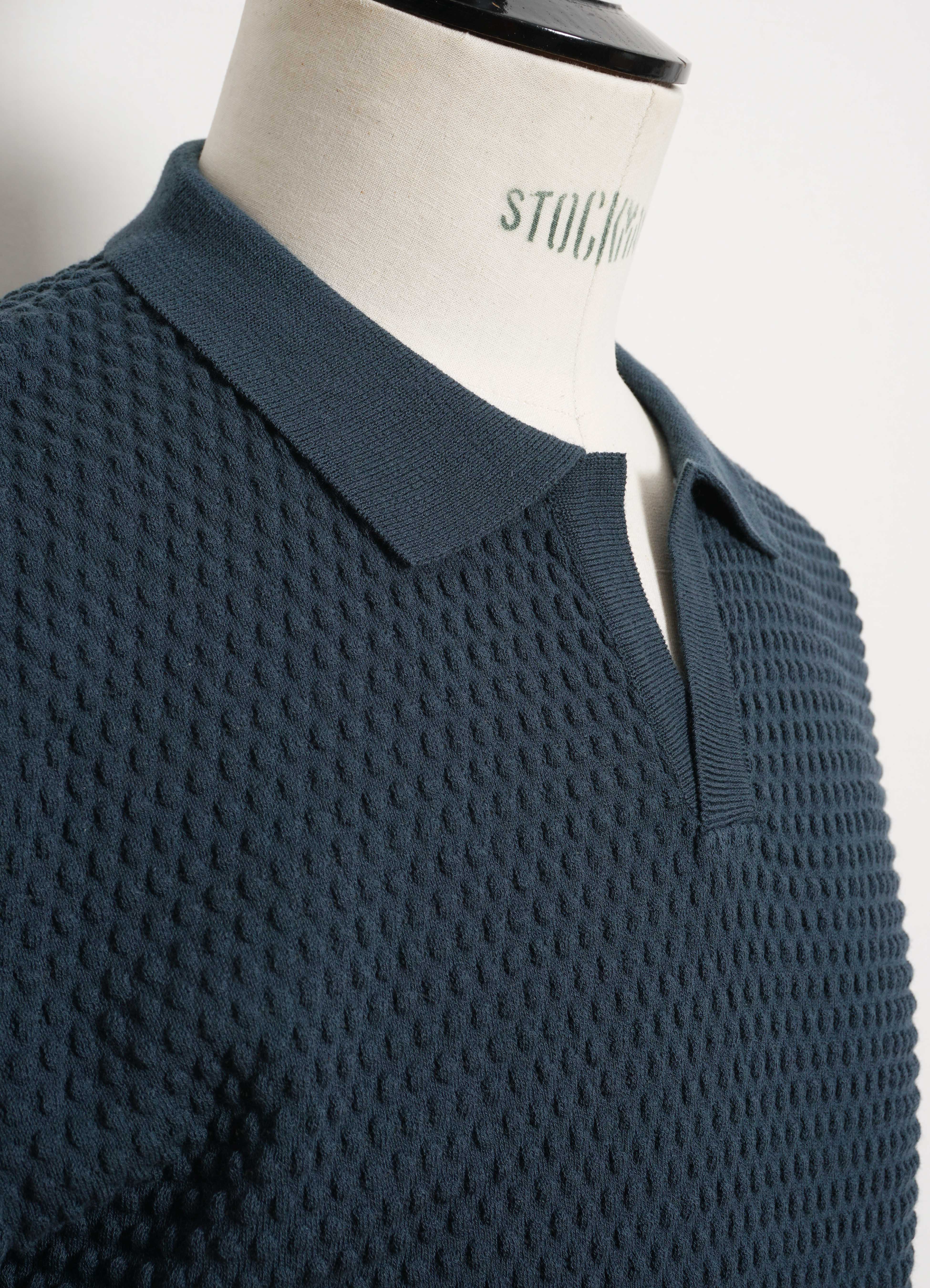 POLO | Short Sleeve Spot Knit Shirt | Ombra