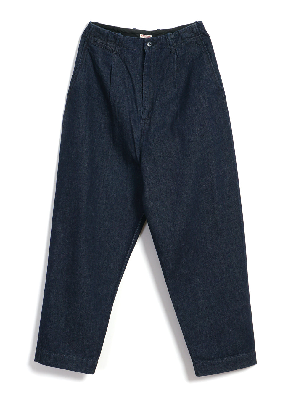 Woven Cotton Herringbone Pants with Drawcord Hems - The Numero Uno - AYR