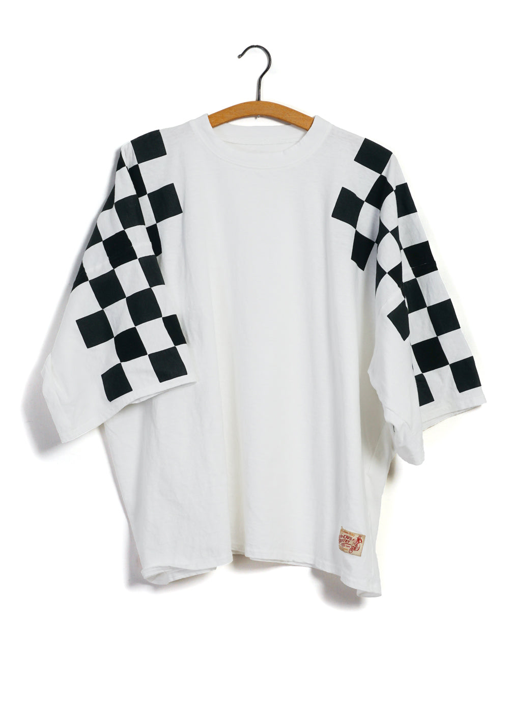 RACER FLAG HUGE-T | Short Sleeve T-shirt | White