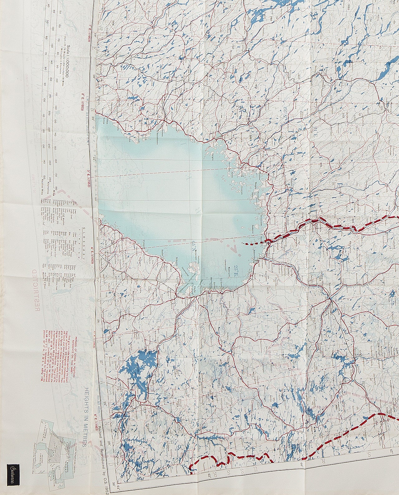 ESCAPE SCARF | Vintage British Army Map | Namsos / Archangels'k