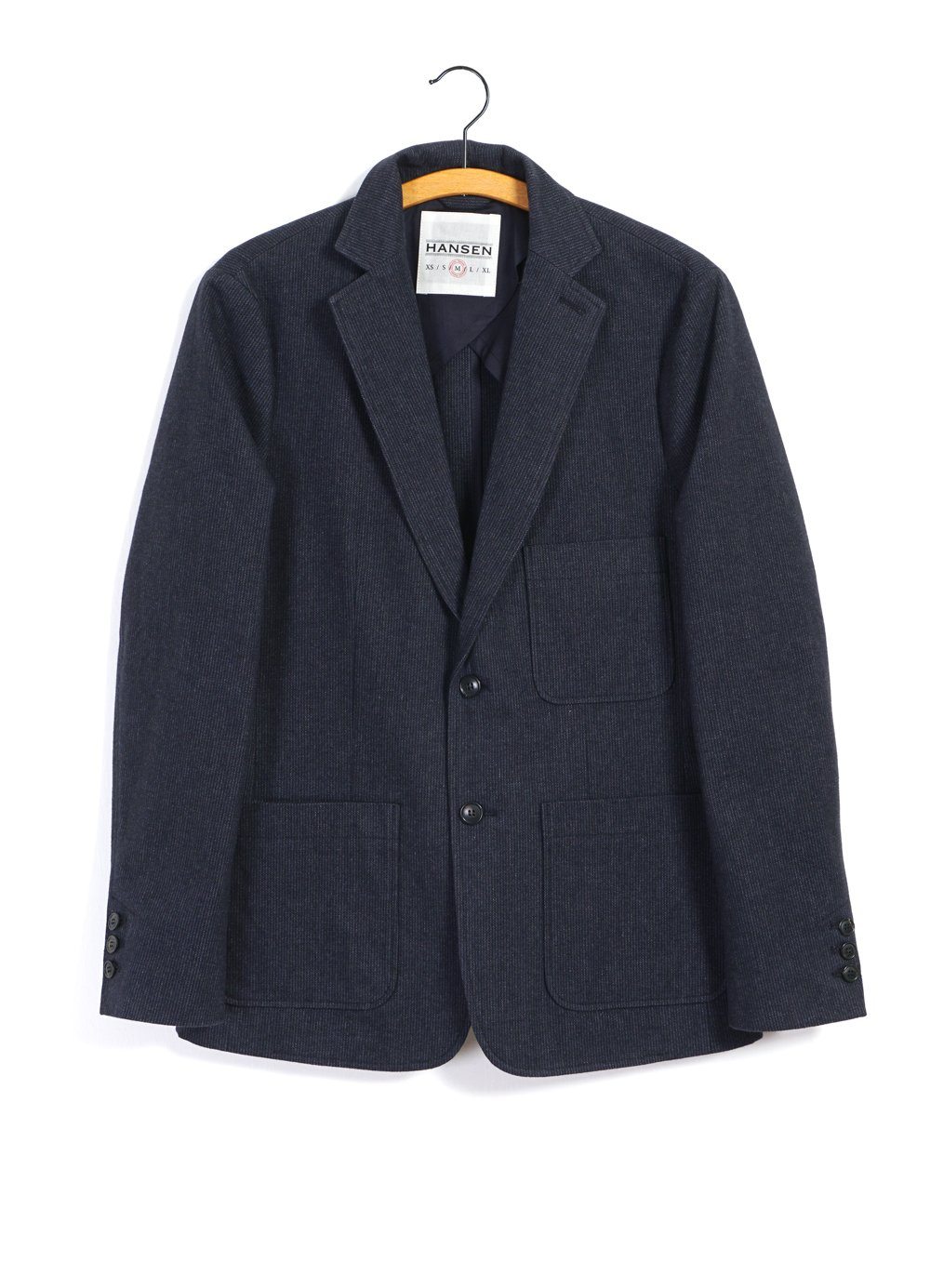 CHRIS | Classic Two Button Blazer | Brushed Blue – HANSEN Garments