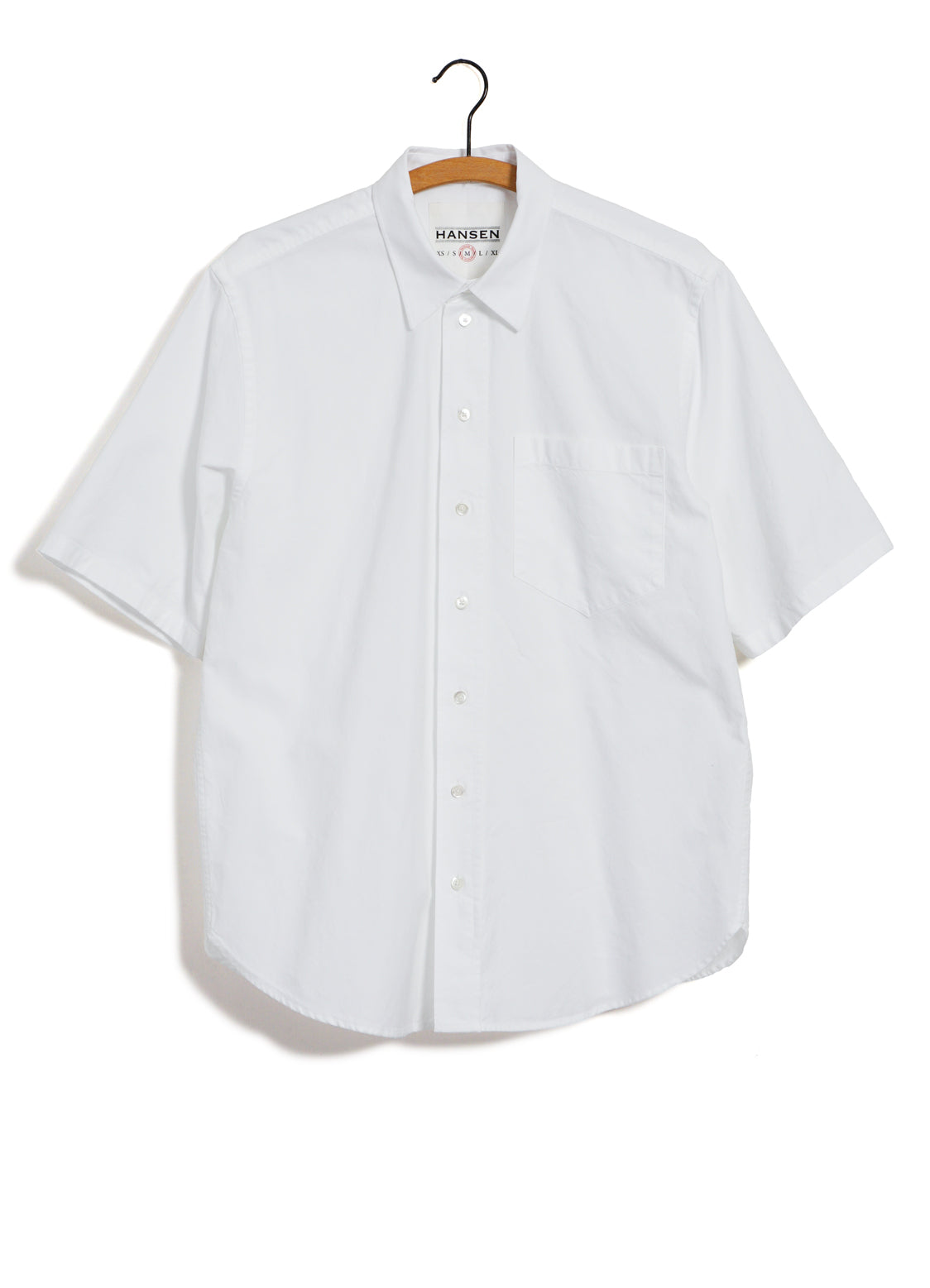 REIDAR | Loose Fit Short Sleeve Shirt | White