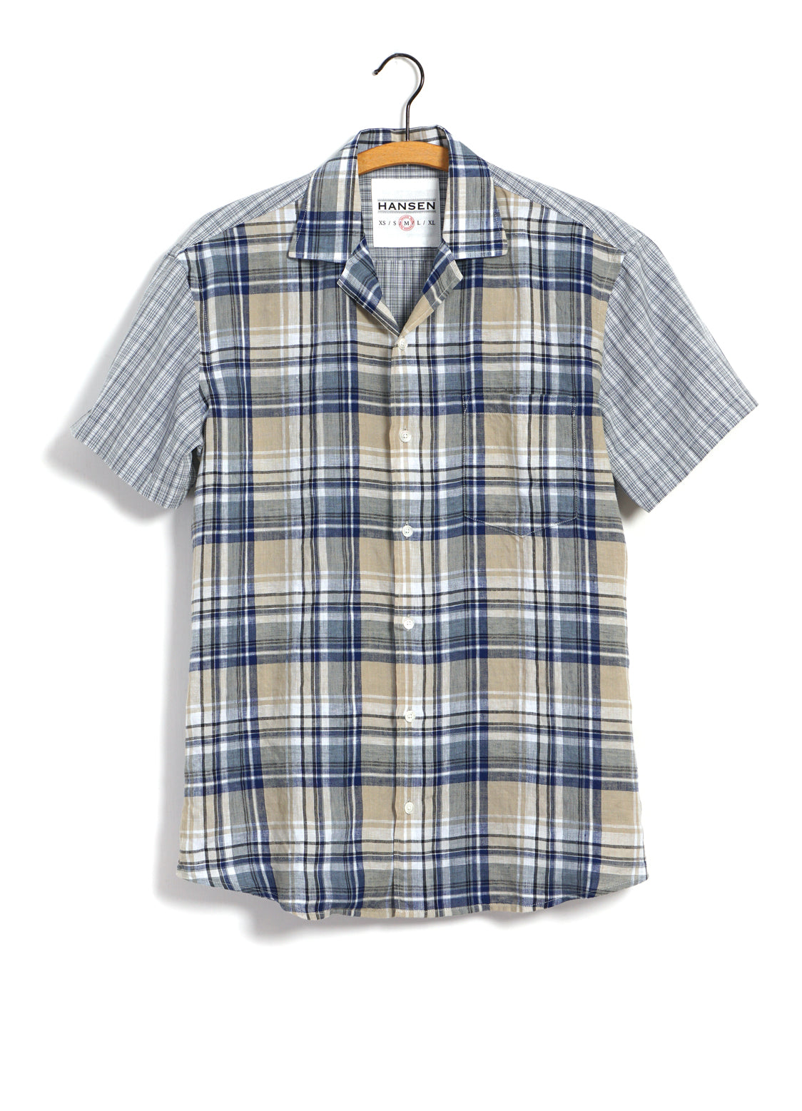 JONNY | Short Sleeve Shirt | Blue Checks
