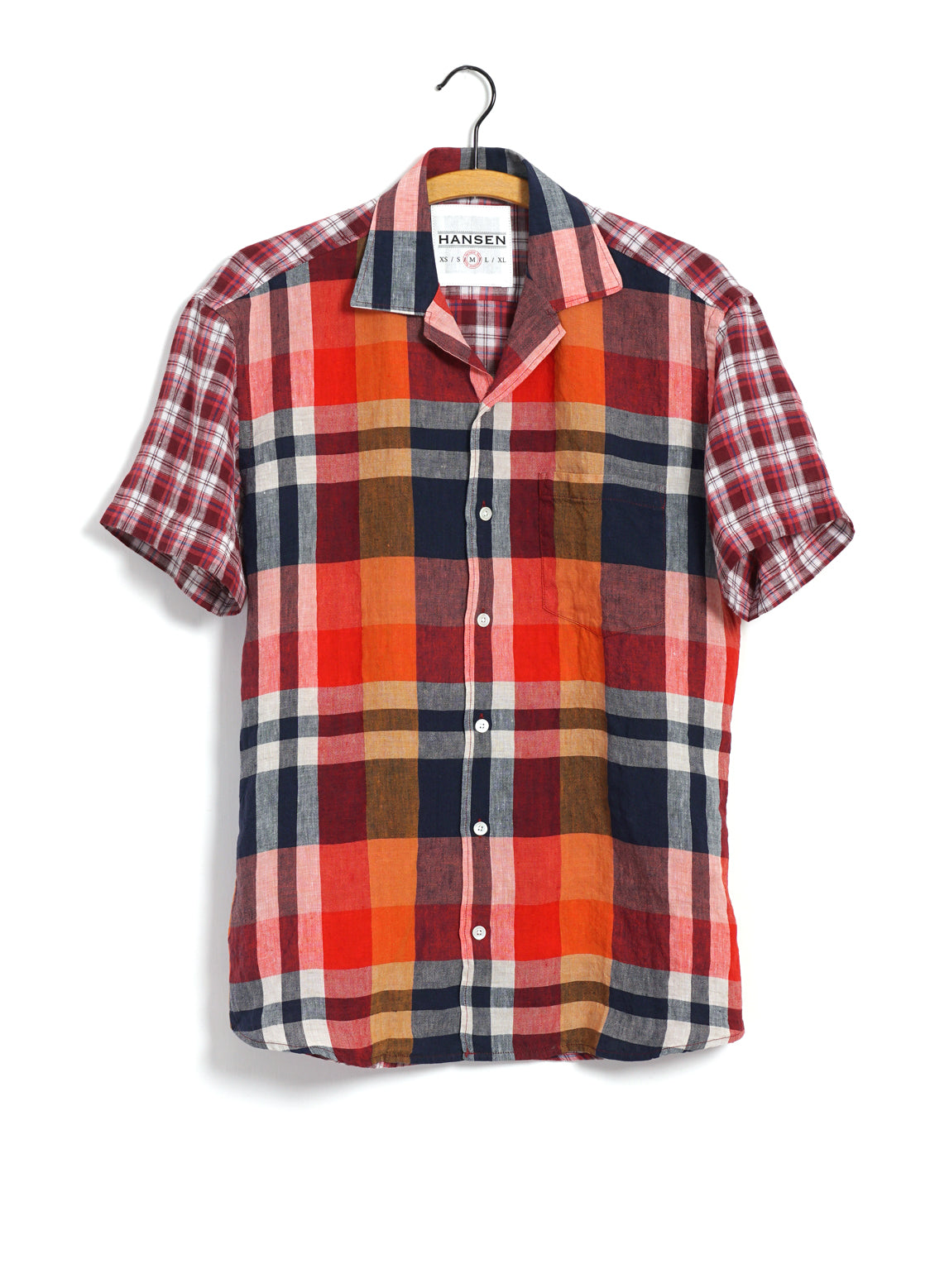 JONNY | Short Sleeve Shirt | Red Checks