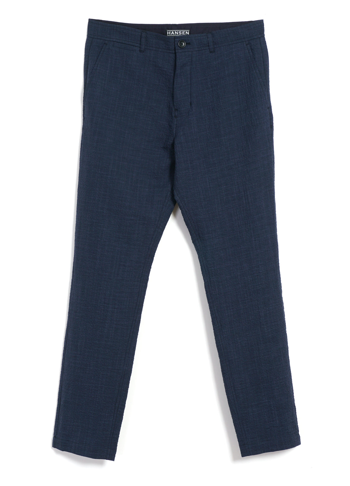 FRED | Regular Cut Trousers | Crinkle Blue
