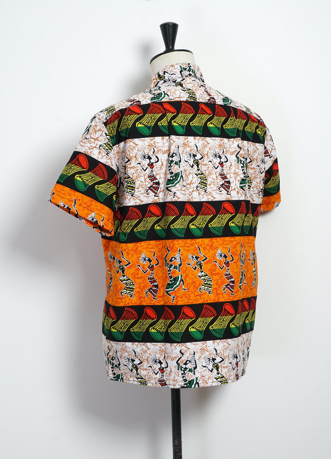 MONITALY - 50s Milano Shirt | African Wax Block Print | Rasta - HANSEN Garments