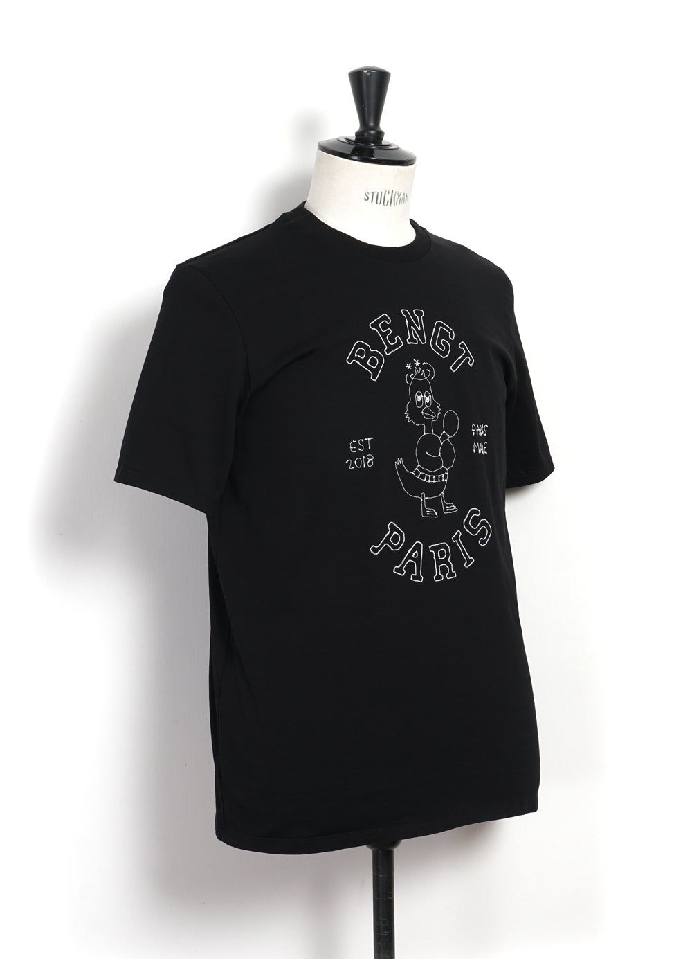BOXER | Embroidered T-shirt | Black