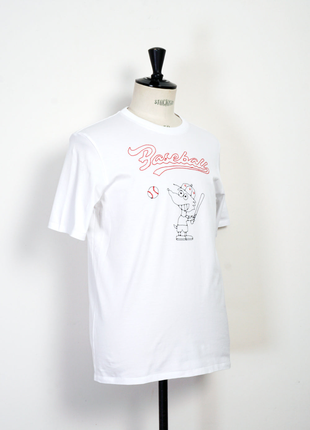 BASEBALL | Embroidered T-shirt | White