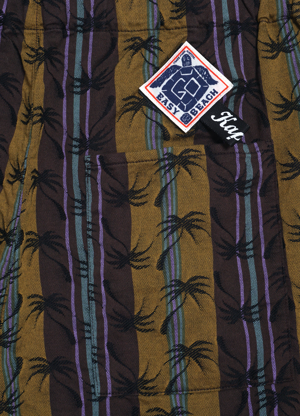 EASY BEACH GO | Palm Tree Jacquard Shorts | Purple