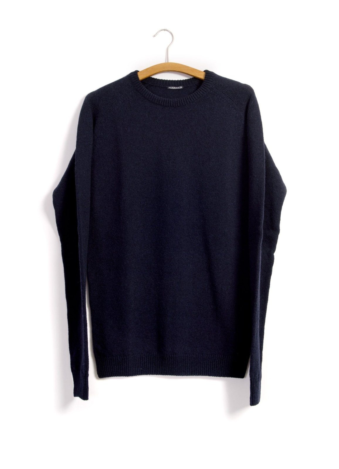 HANSEN Garments - ALLAN | Single Stitch Crewneck Sweater | Navy - HANSEN Garments