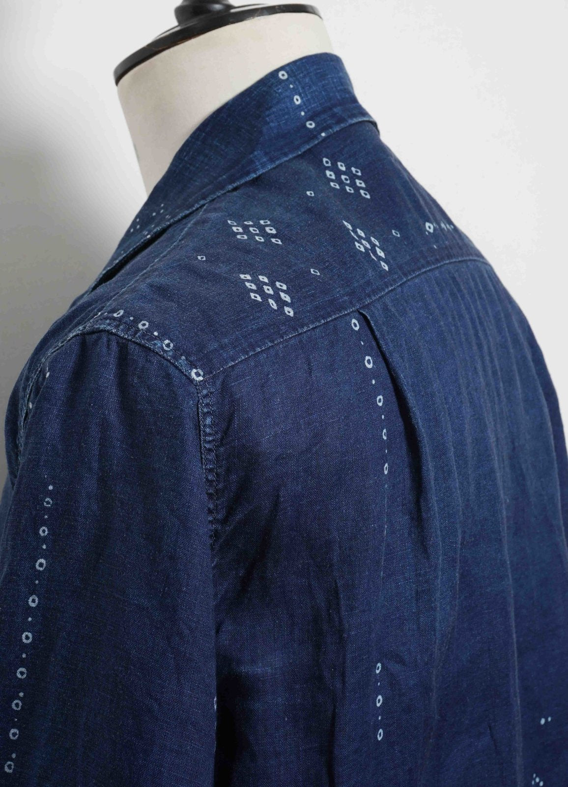KAPITAL - ALOHA SHIRT REMAKE | French Cloth Linen Bandana | Indigo - HANSEN Garments
