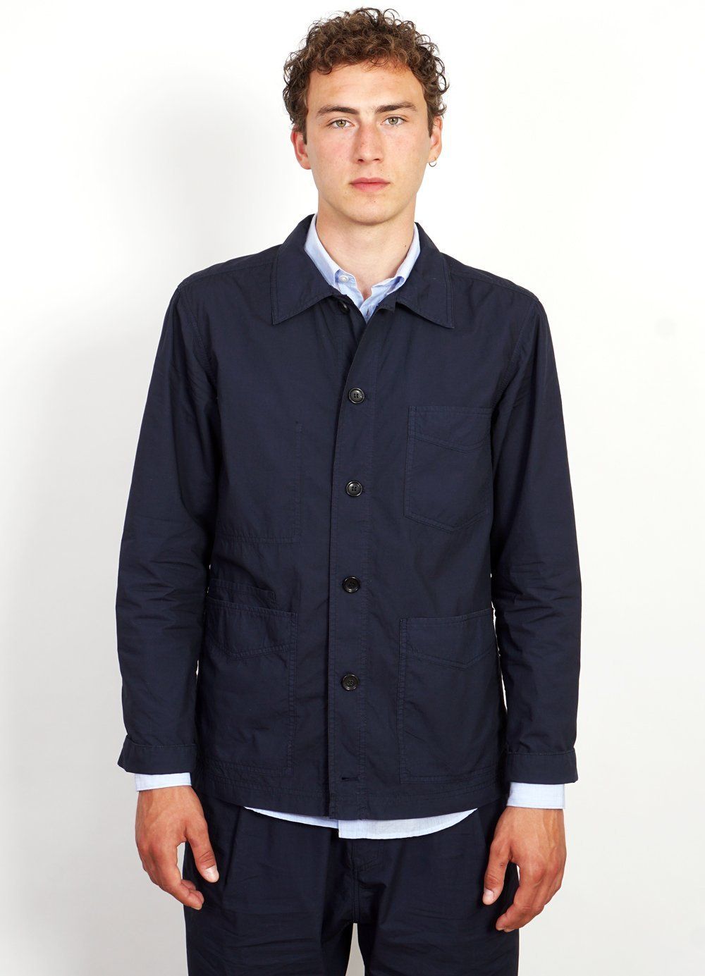 ANDERS | Light Work Jacket | Navy -HANSEN Garments- HANSEN Garments