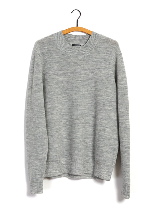 ANDRE | Knitted Crew Neck Sweater | Winter Grey